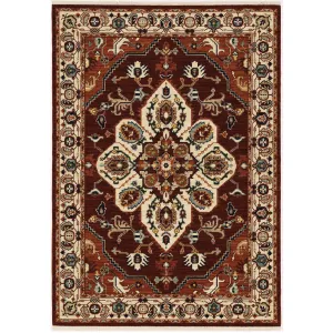 Style Haven Leander Star Medallion Fringed Wool Blend Area Rug