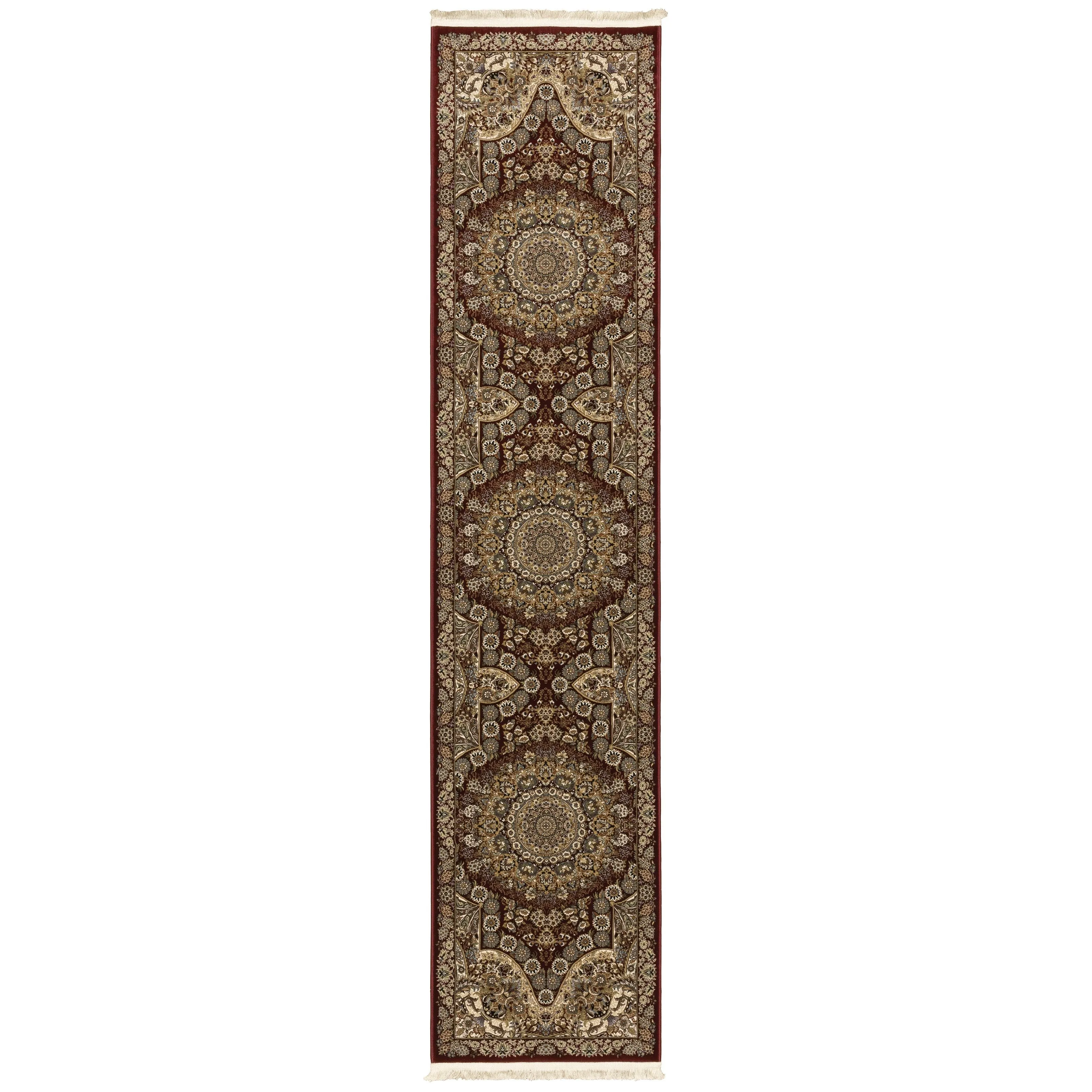 Style Haven Manchester Traditional Medallion Fringed Area Rug