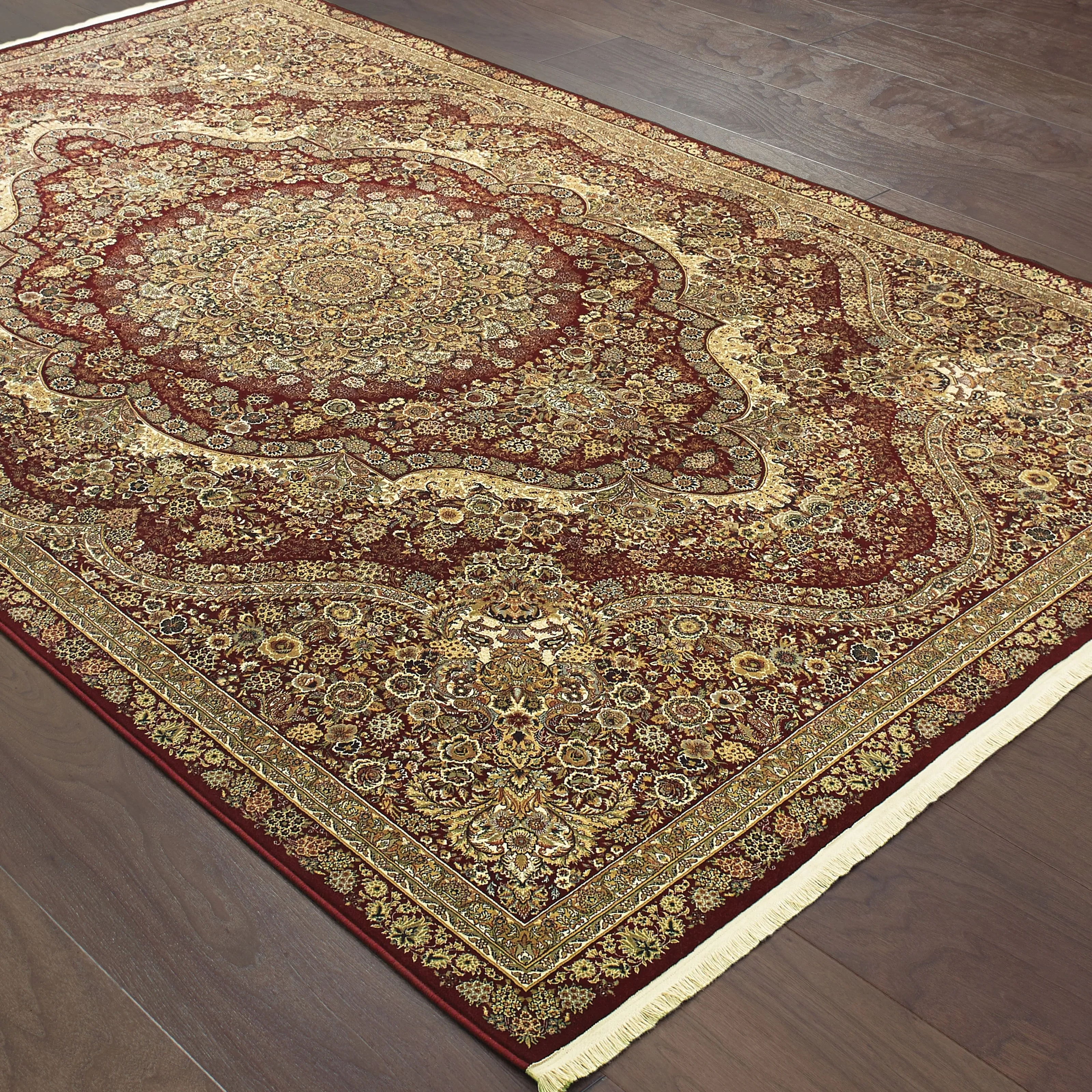 Style Haven Manchester Traditional Medallion Fringed Area Rug