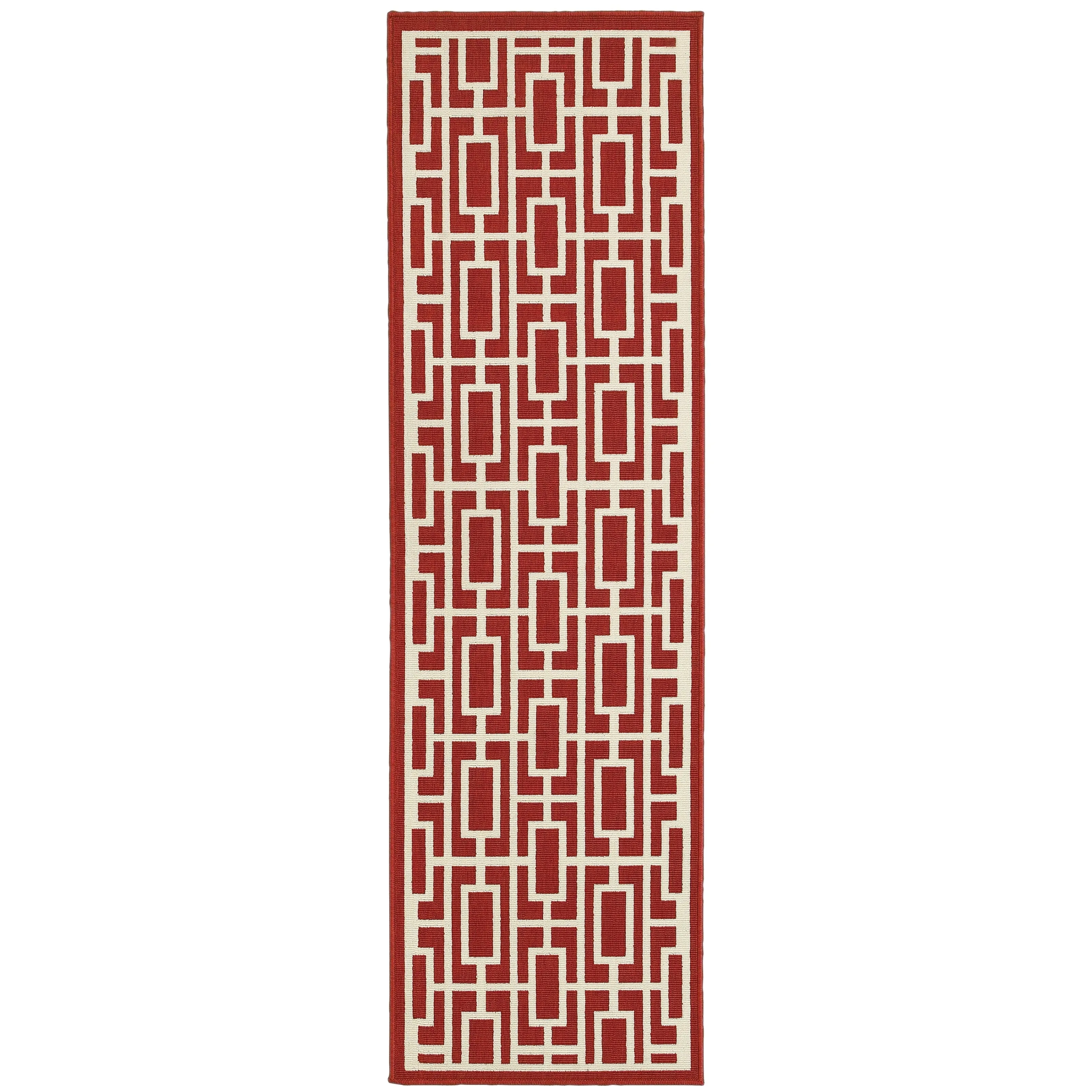 Style Haven Martinique Geometric Lattice Indoor Outdoor Area Rug