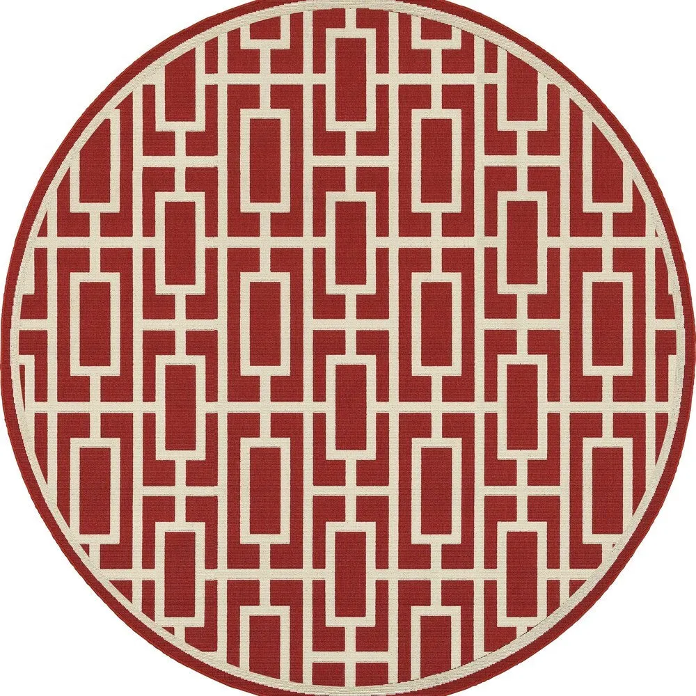 Style Haven Martinique Geometric Lattice Indoor Outdoor Area Rug