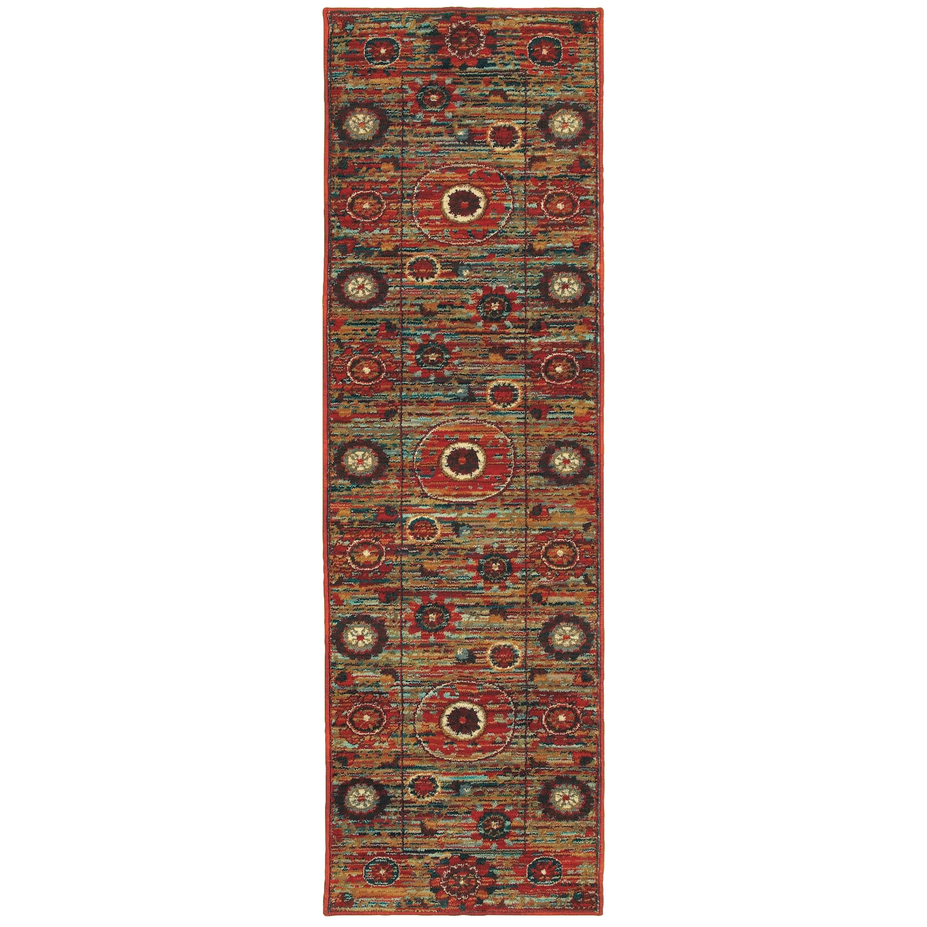 Style Haven Sierra Primative Floral Medallion Area Rug