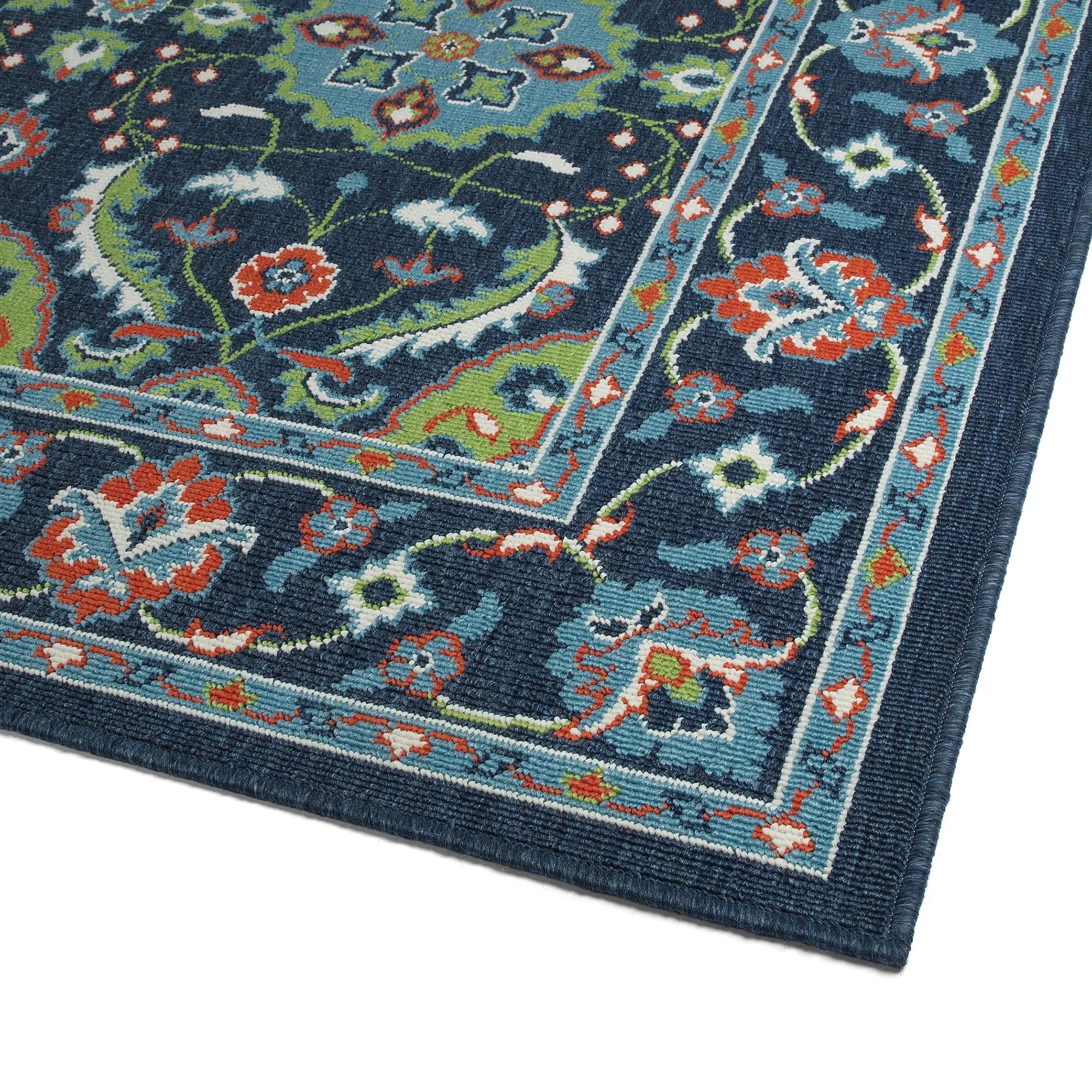 Sunice Traditional Oriental Floral Pattern Indoor/ Outdoor Area Rug