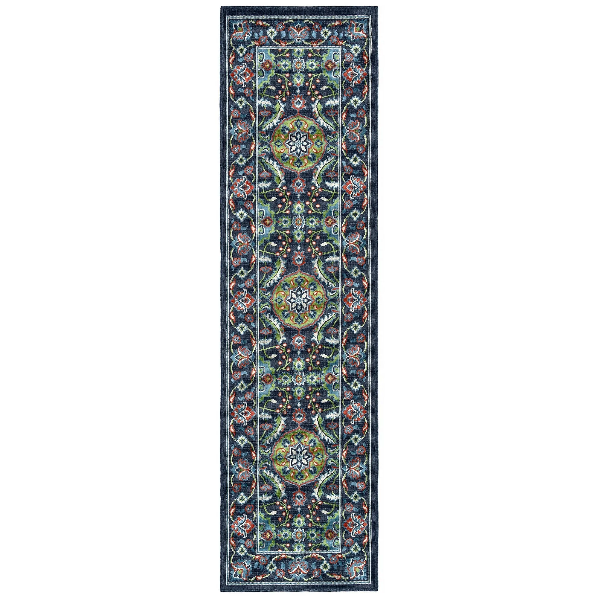Sunice Traditional Oriental Floral Pattern Indoor/ Outdoor Area Rug