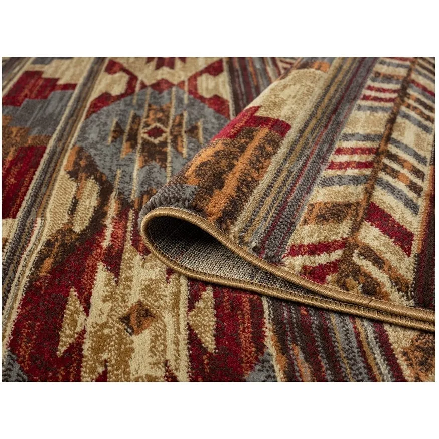 Sunset Valley Sierra Multi Southwest Lodge Area Rug
