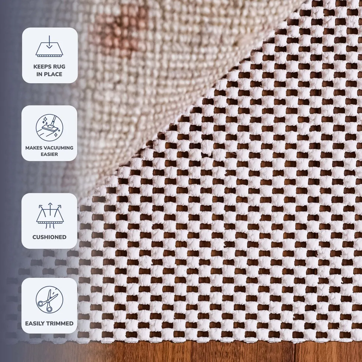 Super Grip Natural Non Slip Rug Pad by Slip-Stop - Taupe