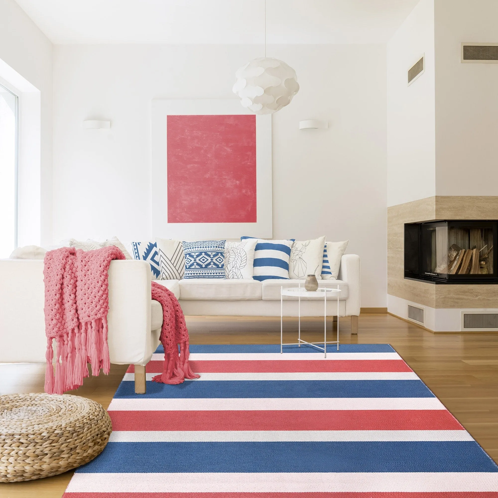 Superior Modern Stripes Indoor/ Outdoor Area Rug