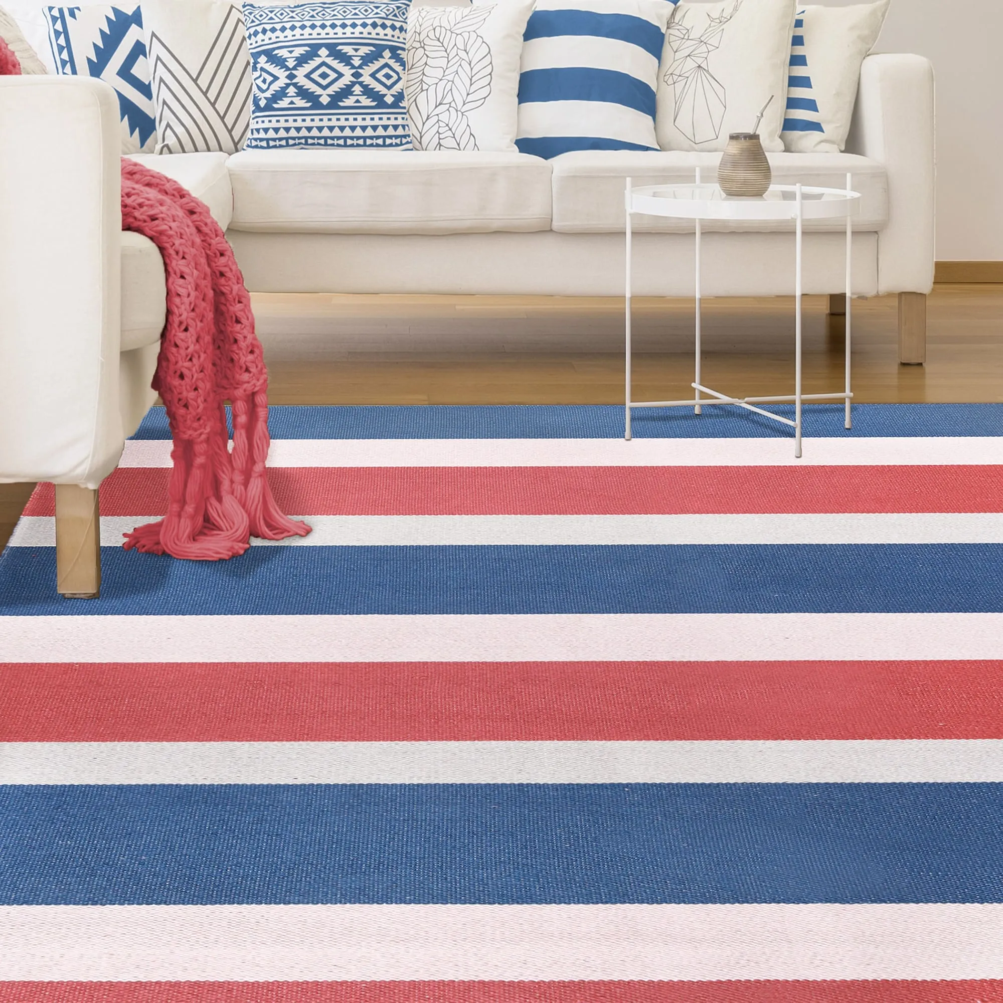 Superior Modern Stripes Indoor/ Outdoor Area Rug