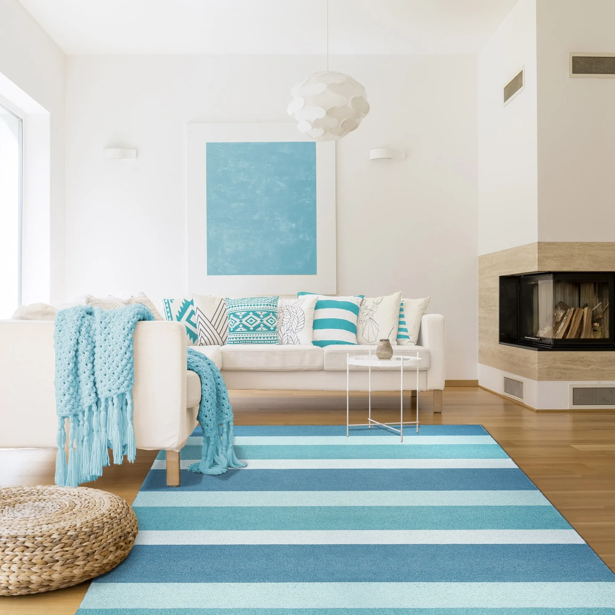 Superior Modern Stripes Indoor/ Outdoor Area Rug
