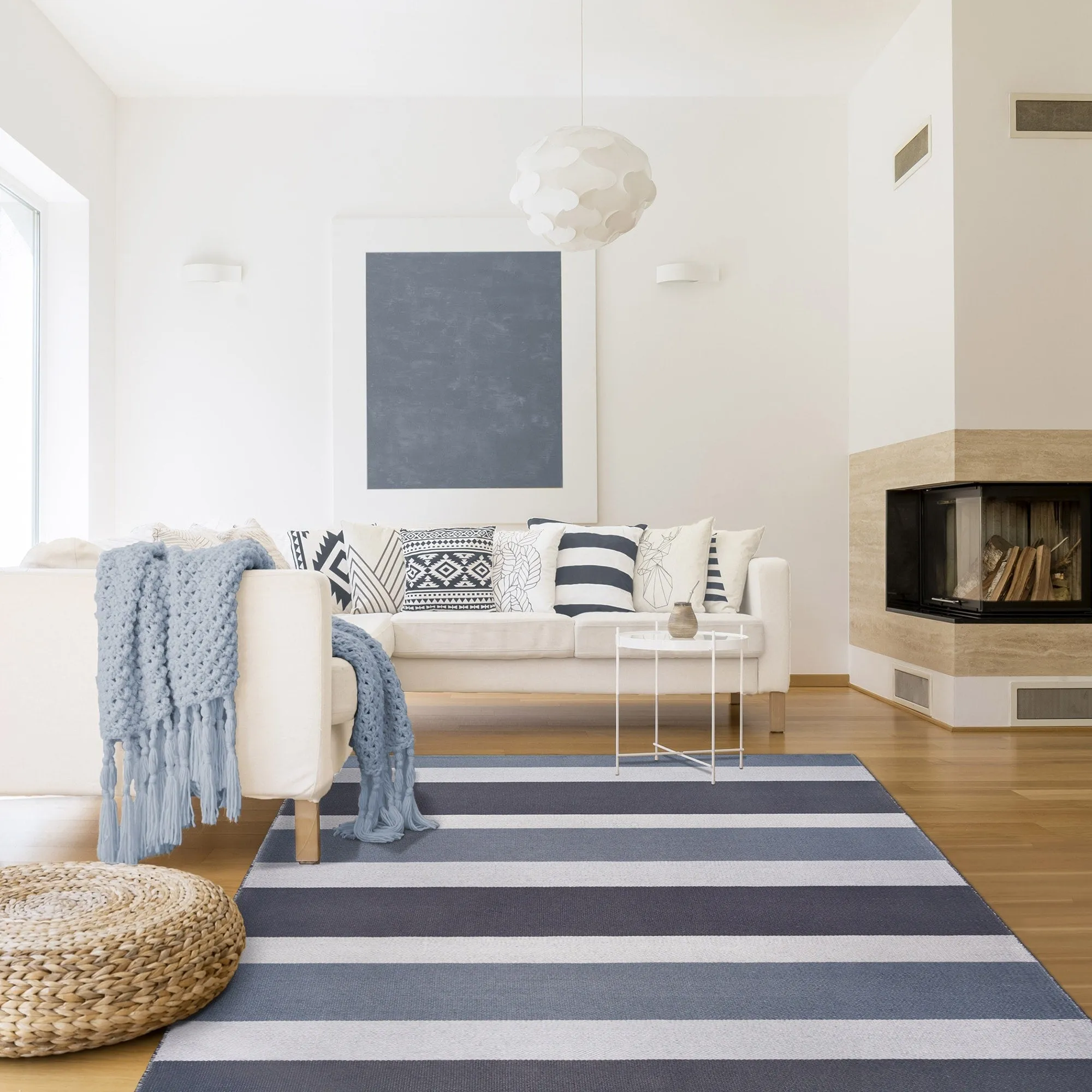 Superior Modern Stripes Indoor/ Outdoor Area Rug