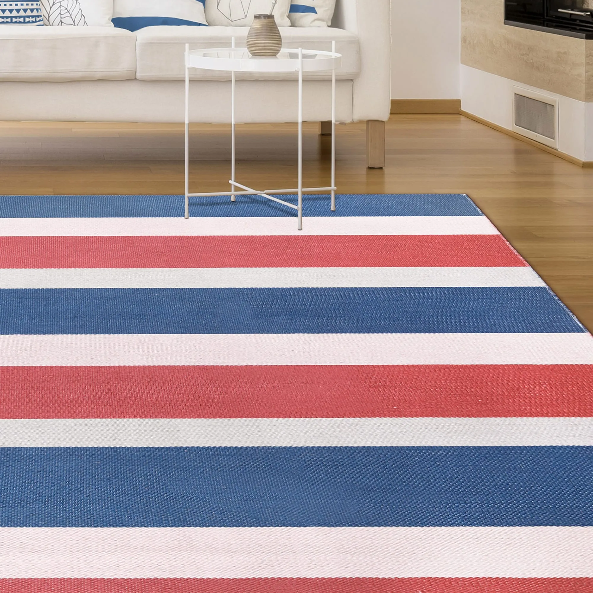 Superior Modern Stripes Indoor/ Outdoor Area Rug