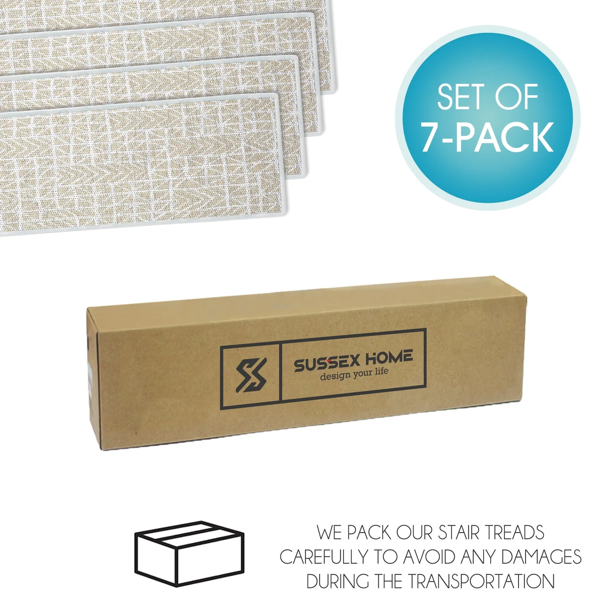 SussexHome Hudson Anti-slip Stair Treads