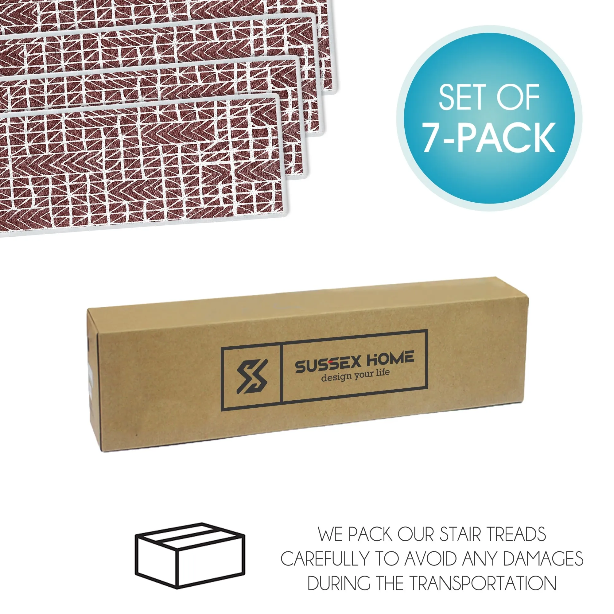 SussexHome Hudson Anti-slip Stair Treads