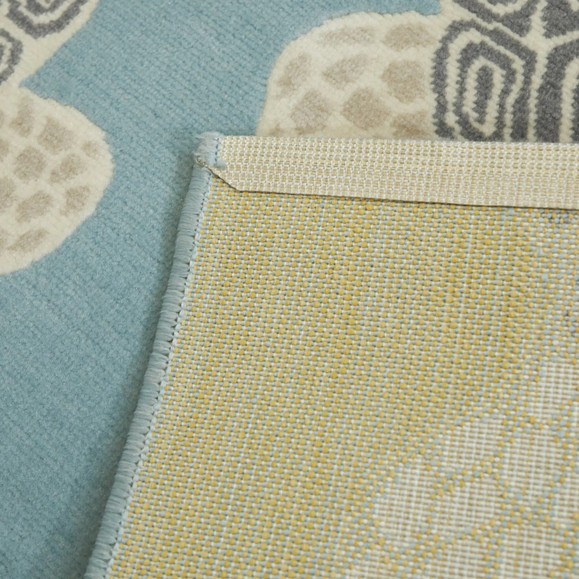 Swimming Sea Turtle Area Rug
