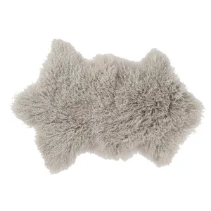 Tibetan Lamb Fur Rug - 36.0L x 24.0W x 1.0H - 36.0L x 24.0W x 1.0H
