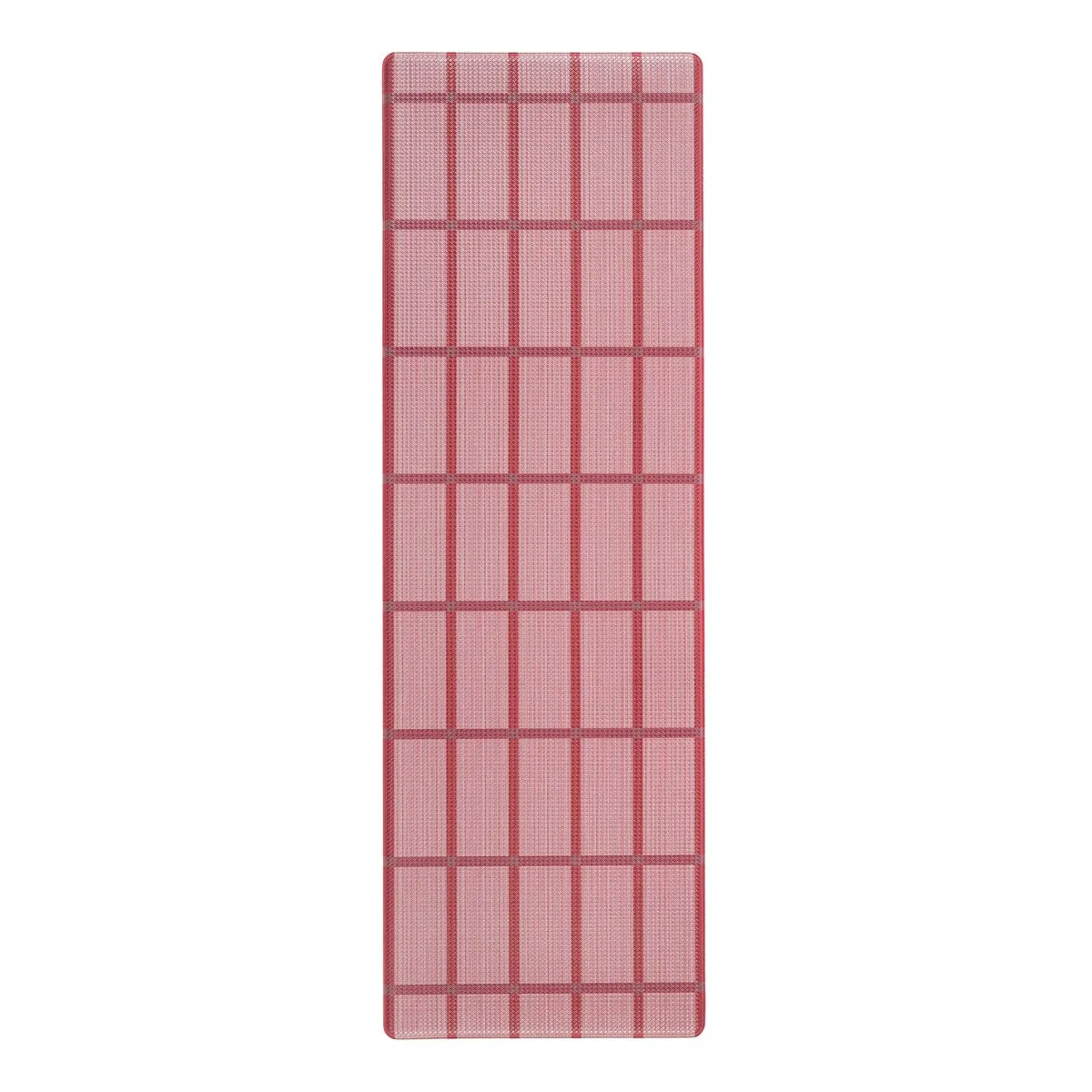 TOWN & COUNTRY BASICS Windowpane Plaid Anti Fatigue Kitchen Mat Non-Slip Backing