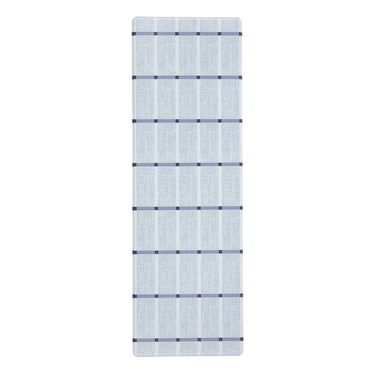 TOWN & COUNTRY BASICS Windowpane Plaid Anti Fatigue Kitchen Mat Non-Slip Backing