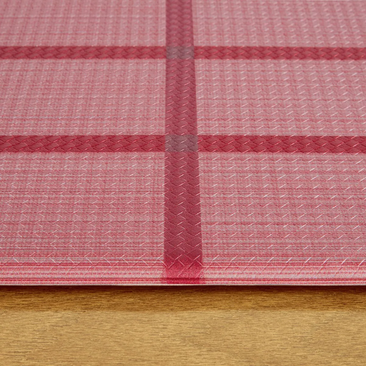 TOWN & COUNTRY BASICS Windowpane Plaid Anti Fatigue Kitchen Mat Non-Slip Backing