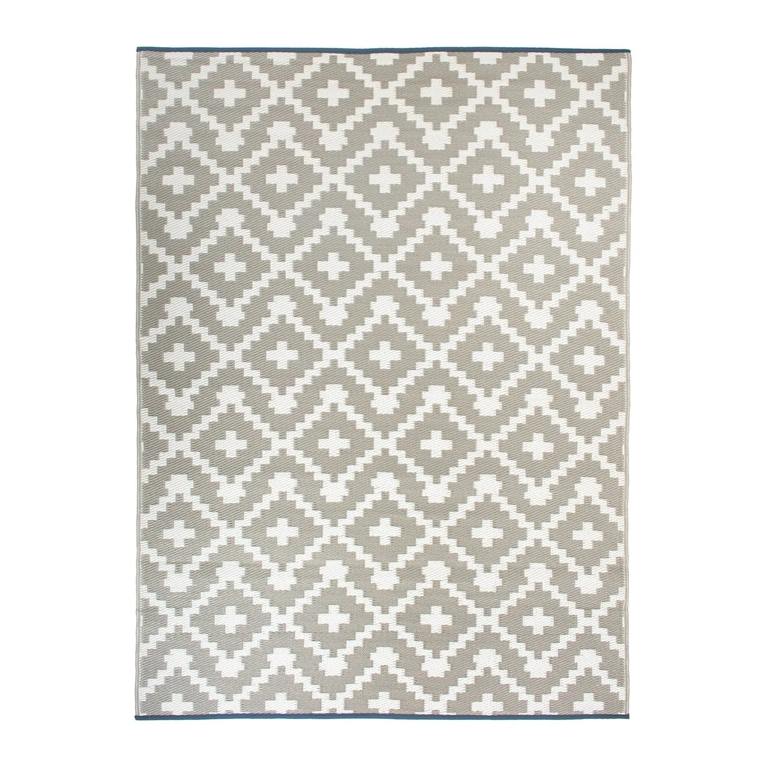 Trellis Geometric Reversible Plastic Outdoor Rugs