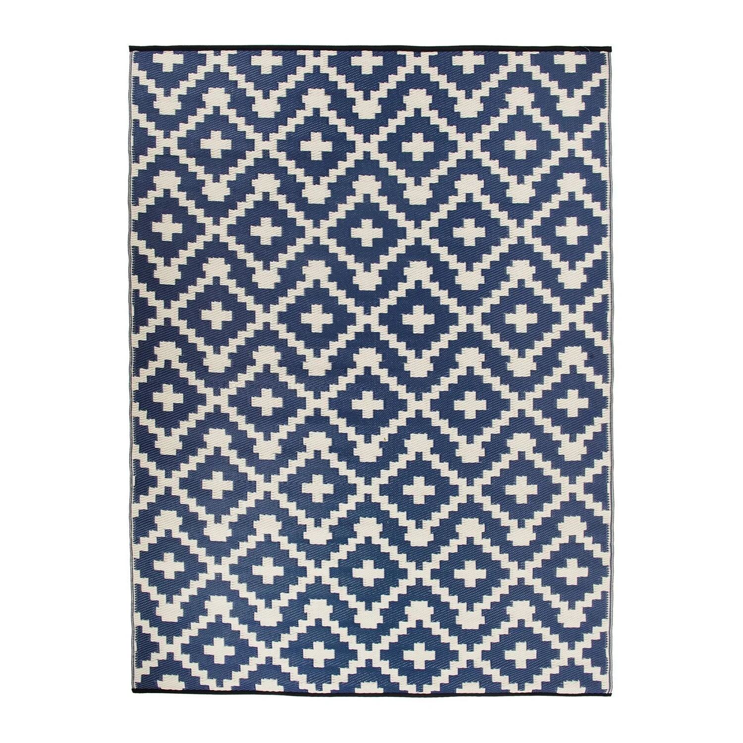Trellis Geometric Reversible Plastic Outdoor Rugs