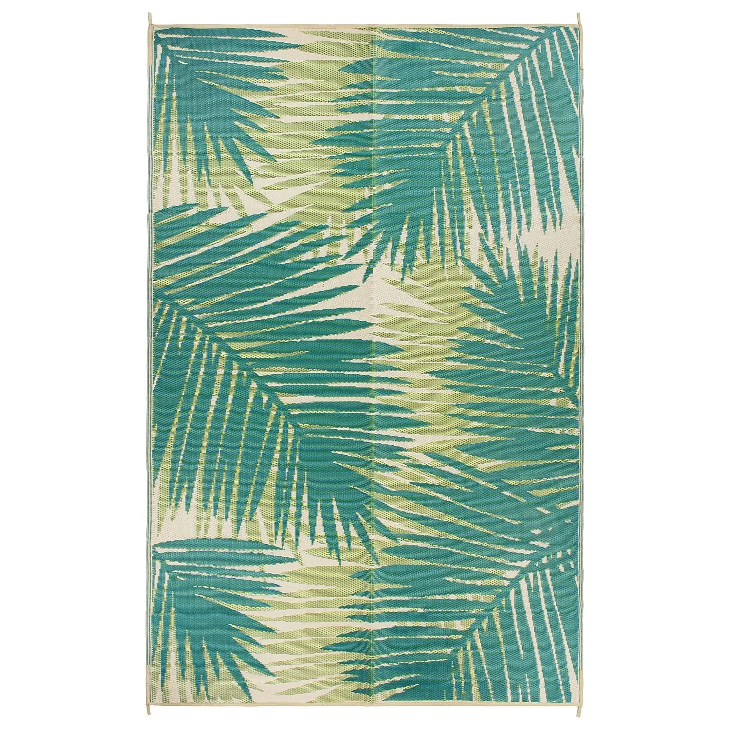 Tropical Floral Reversible Plastic Outdoor Rugs