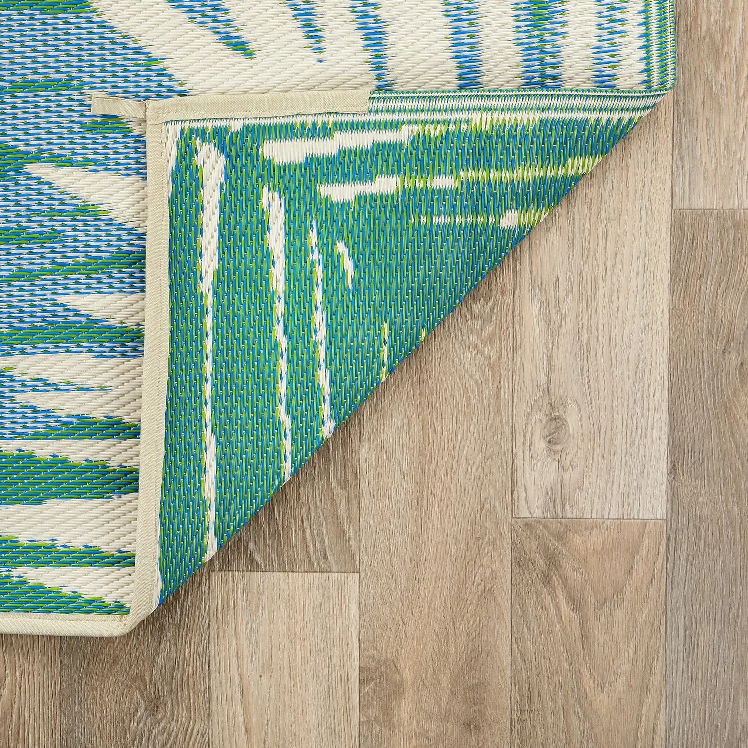 Tropical Floral Reversible Plastic Outdoor Rugs