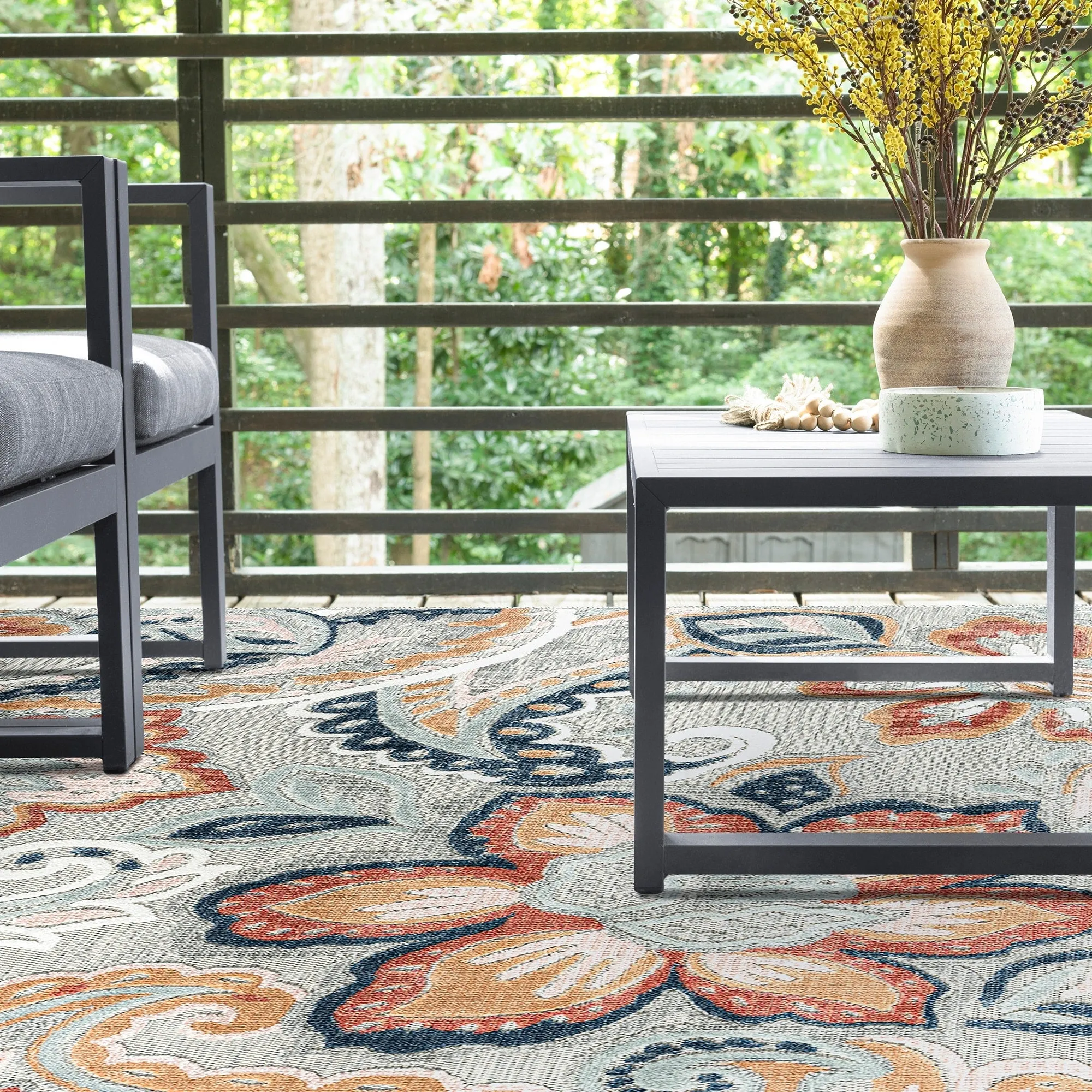 Tropicana Tropical Floral Indoor/Outdoor Area Rug