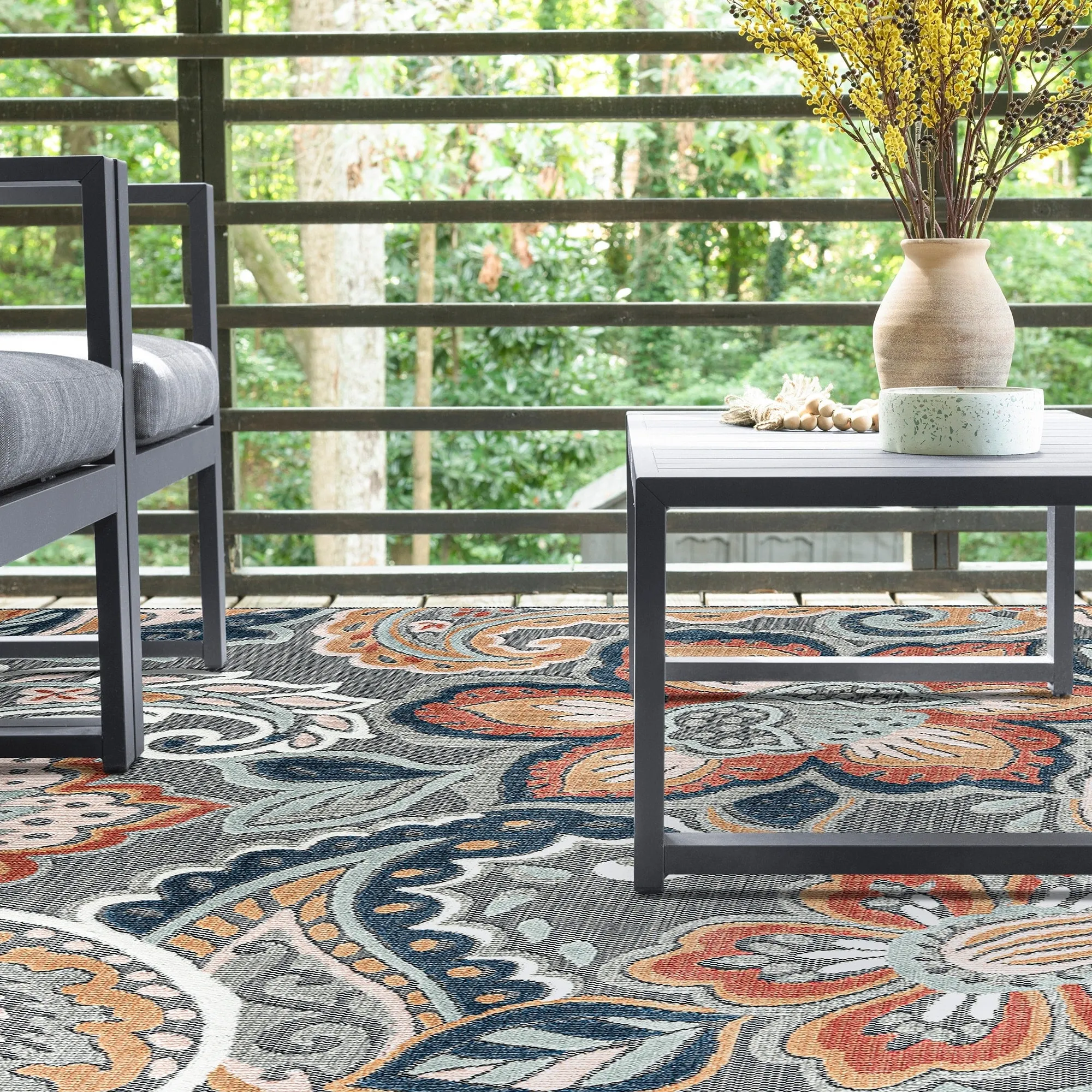 Tropicana Tropical Floral Indoor/Outdoor Area Rug