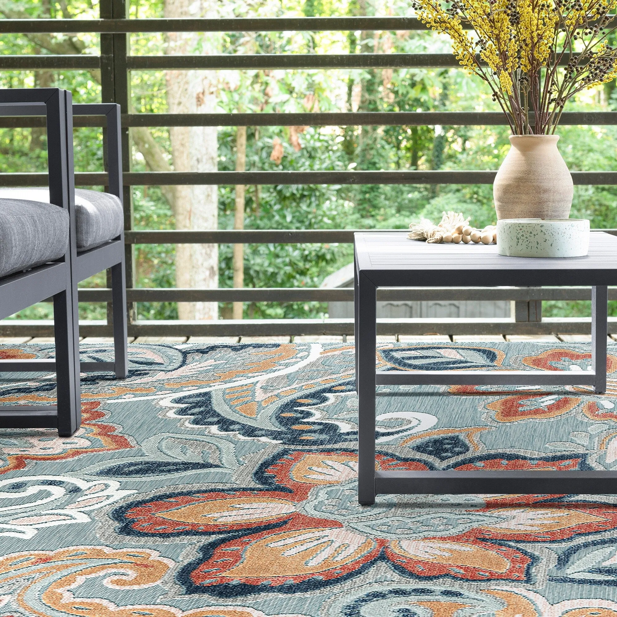 Tropicana Tropical Floral Indoor/Outdoor Area Rug