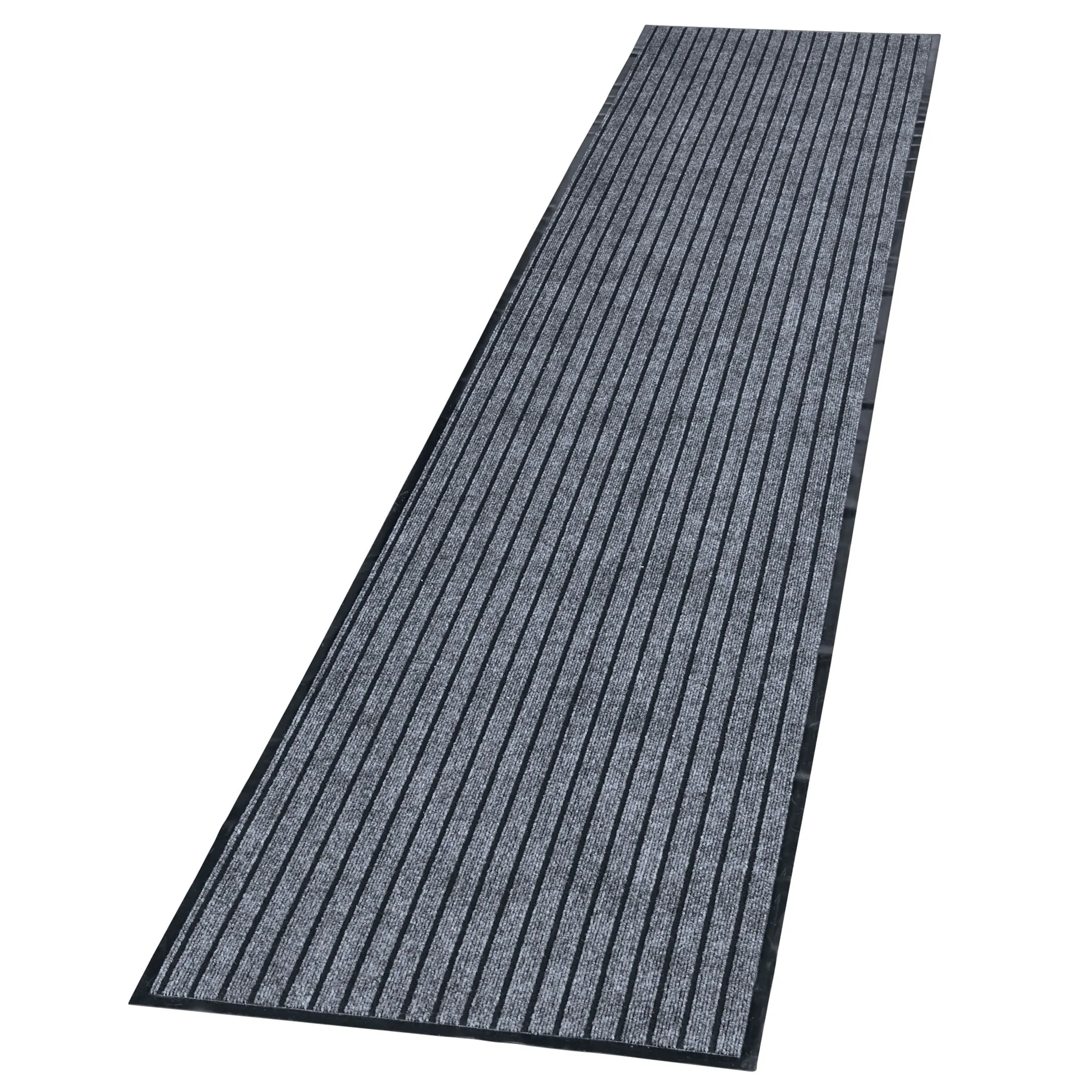 Tufted Stripe Design Slip-Resistant Utility Runner Rug
