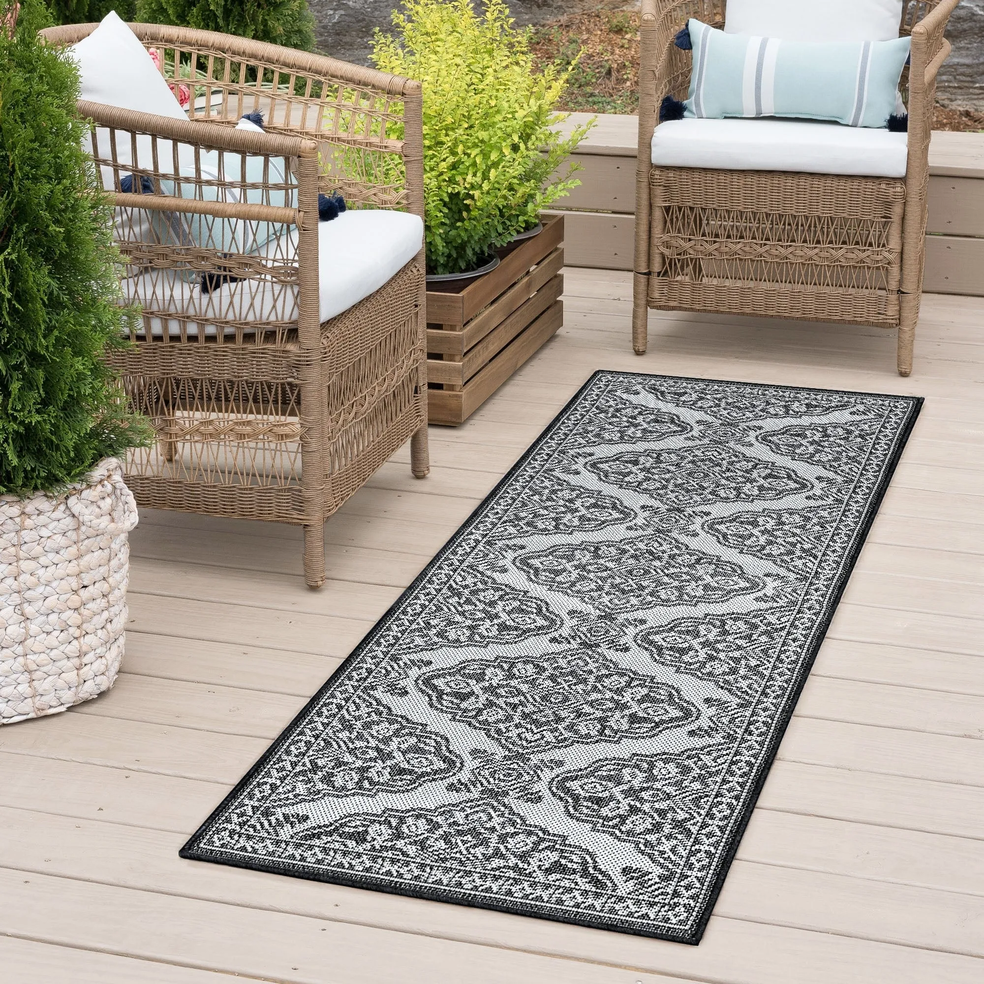 Vision French Country Floral Indoor/Outdoor Area Rug