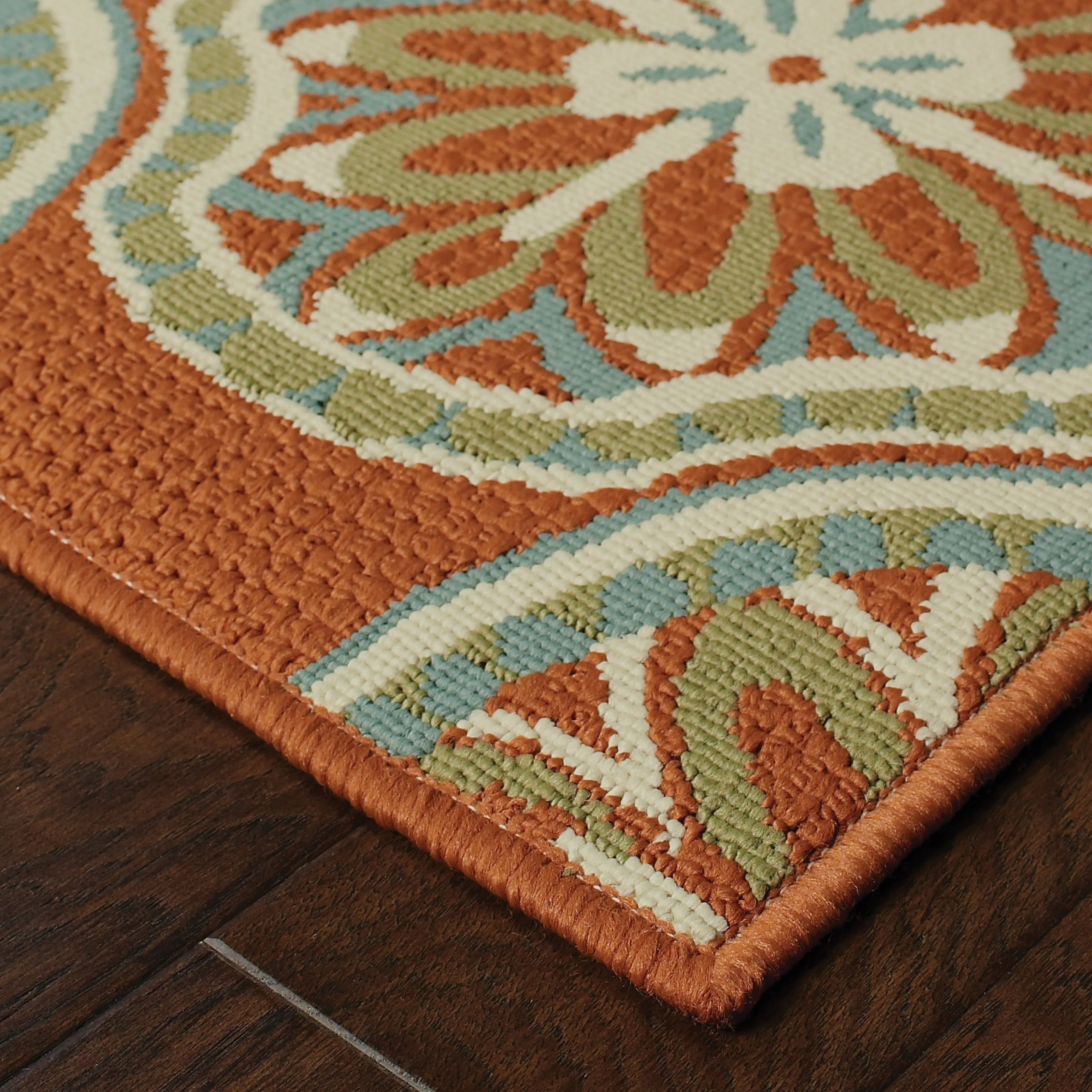 Vista Home Malta Floral Lattice Indoor-Outdoor Area Rug