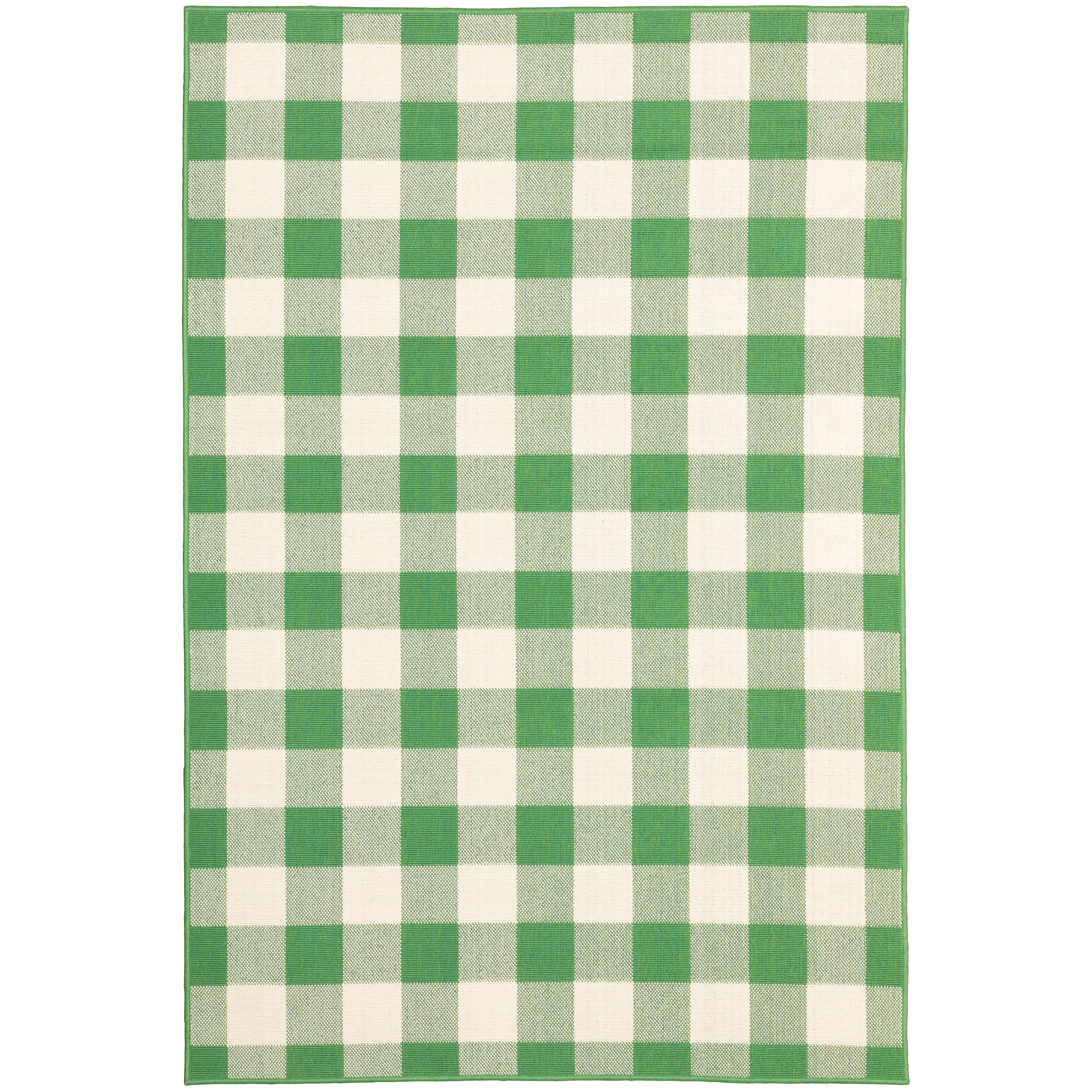 Vista Home Malta Gingham Check Indoor/Outdoor Area Rug