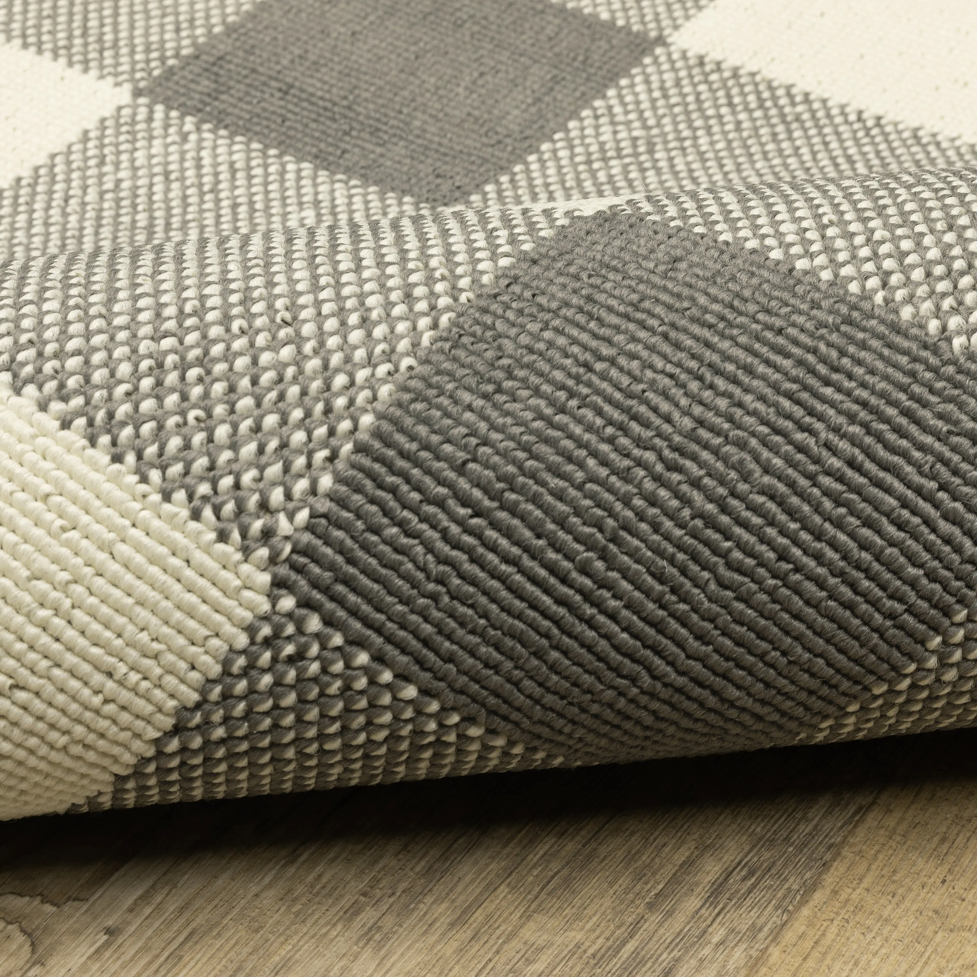 Vista Home Malta Gingham Check Indoor/Outdoor Area Rug