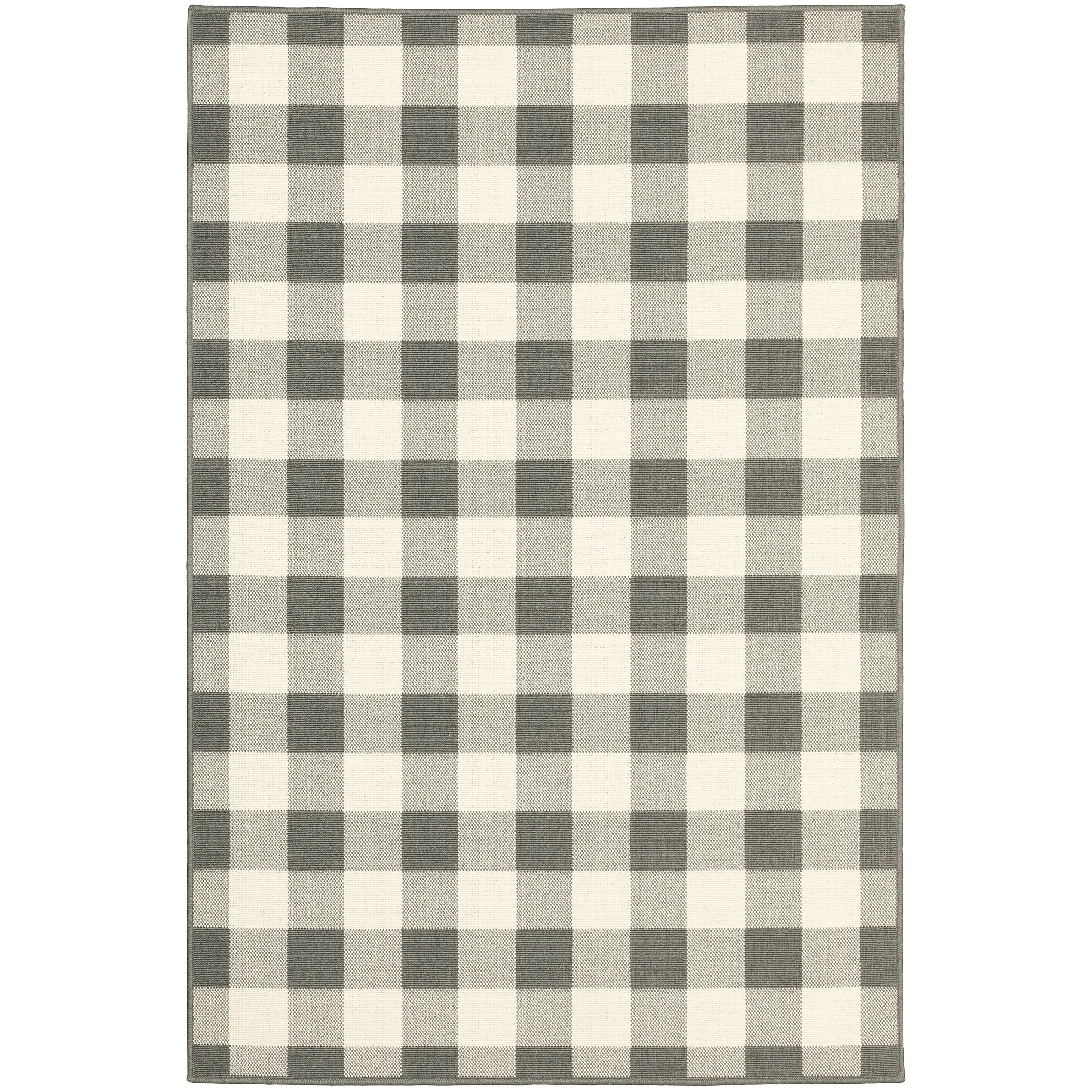 Vista Home Malta Gingham Check Indoor/Outdoor Area Rug