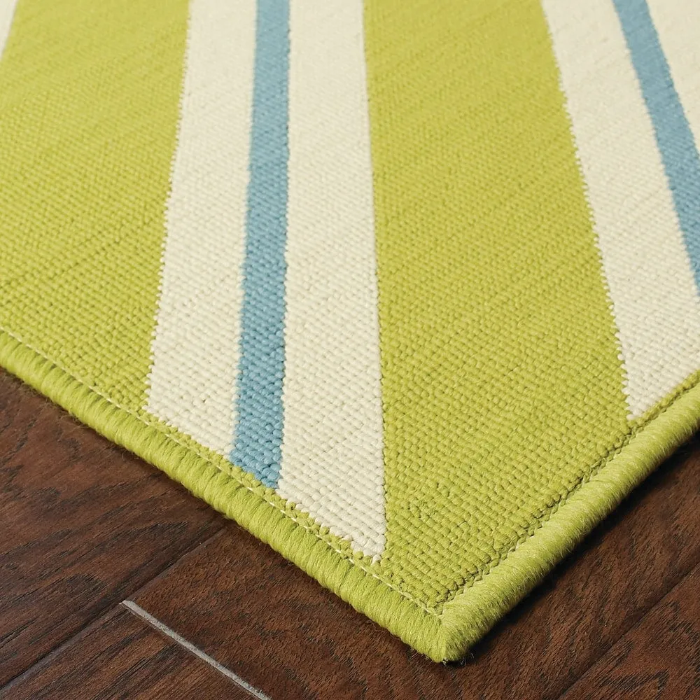 Vista Home Rio Mar Diagonal Stipe Indoor/ Outdoor Area Rug