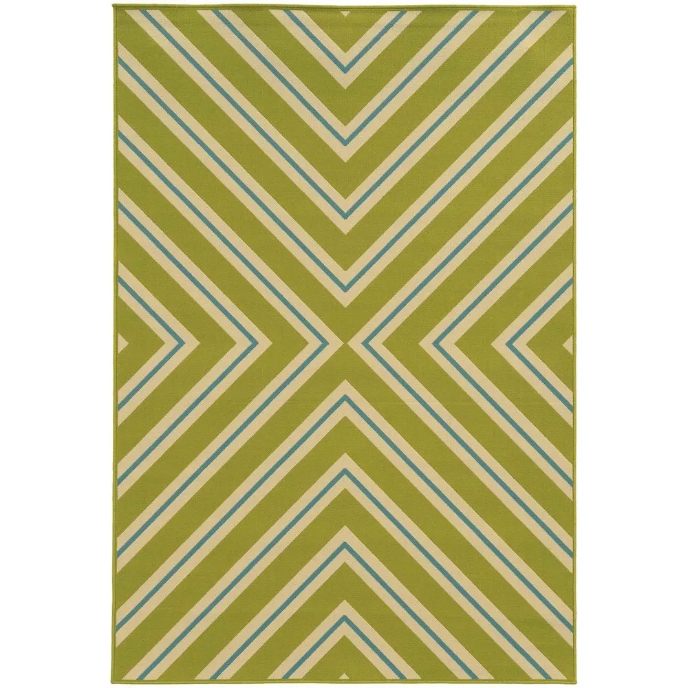 Vista Home Rio Mar Diagonal Stipe Indoor/ Outdoor Area Rug