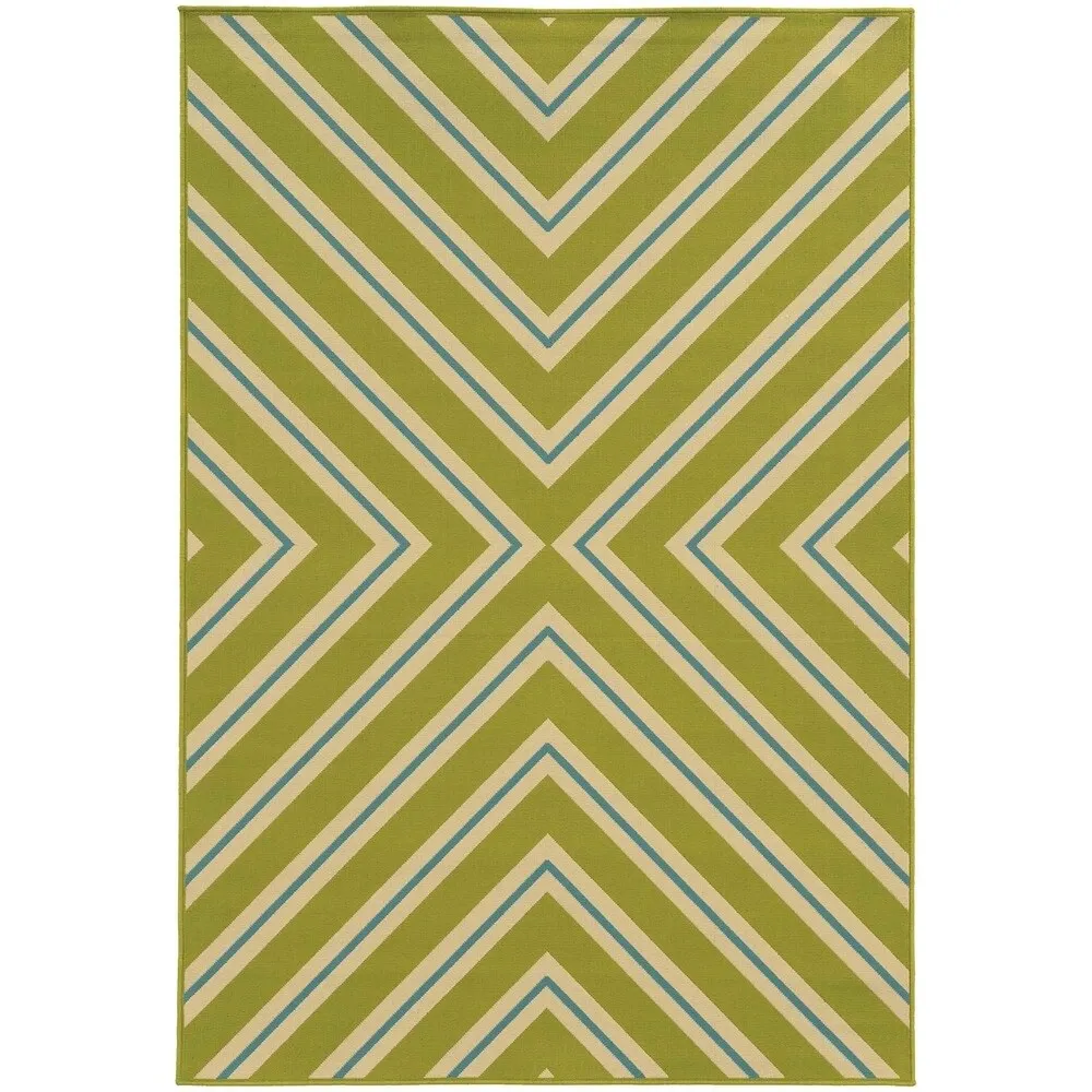 Vista Home Rio Mar Diagonal Stipe Indoor/ Outdoor Area Rug