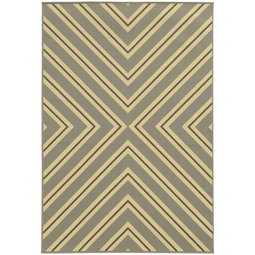 Vista Home Rio Mar Diagonal Stipe Indoor/ Outdoor Area Rug