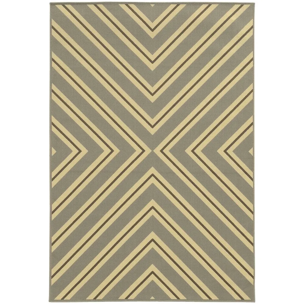 Vista Home Rio Mar Diagonal Stipe Indoor/ Outdoor Area Rug