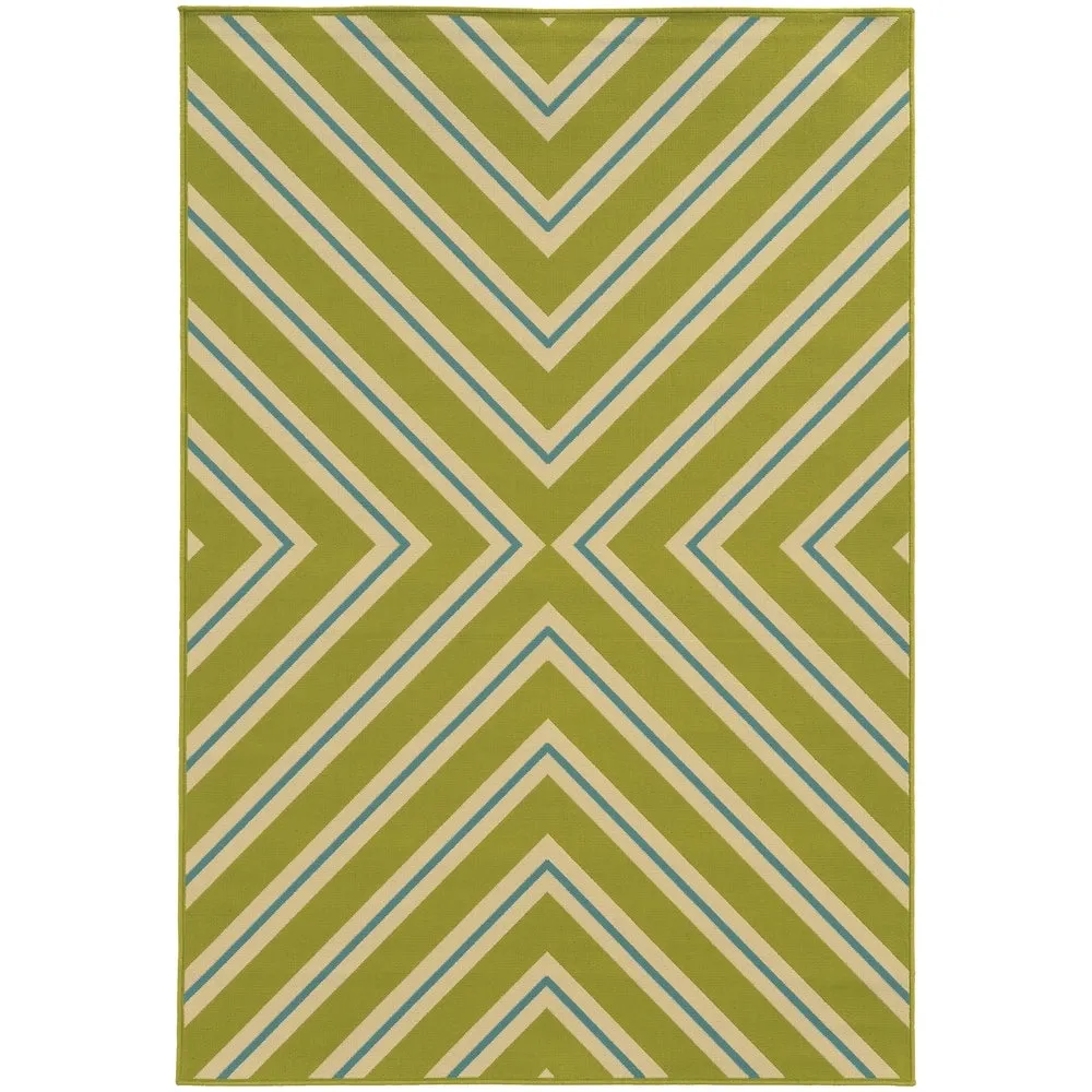 Vista Home Rio Mar Diagonal Stipe Indoor/ Outdoor Area Rug