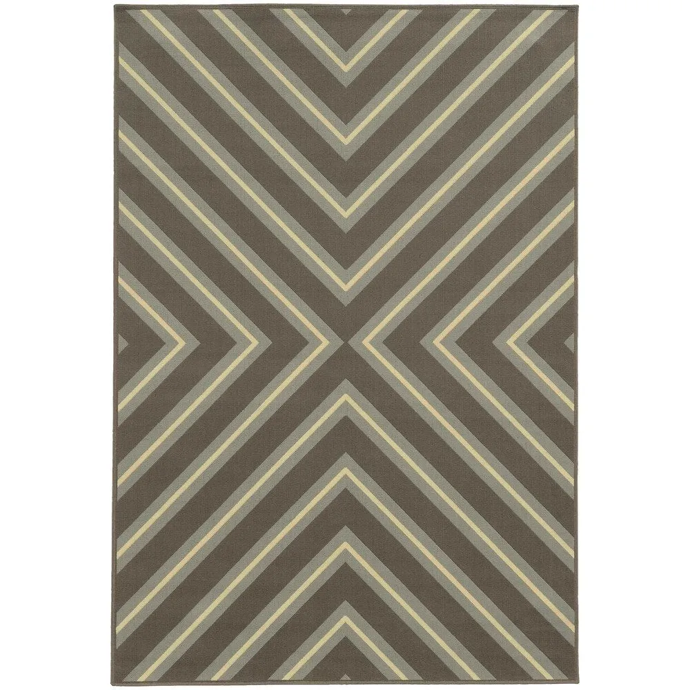 Vista Home Rio Mar Diagonal Stipe Indoor/ Outdoor Area Rug