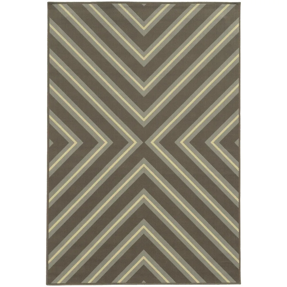 Vista Home Rio Mar Diagonal Stipe Indoor/ Outdoor Area Rug