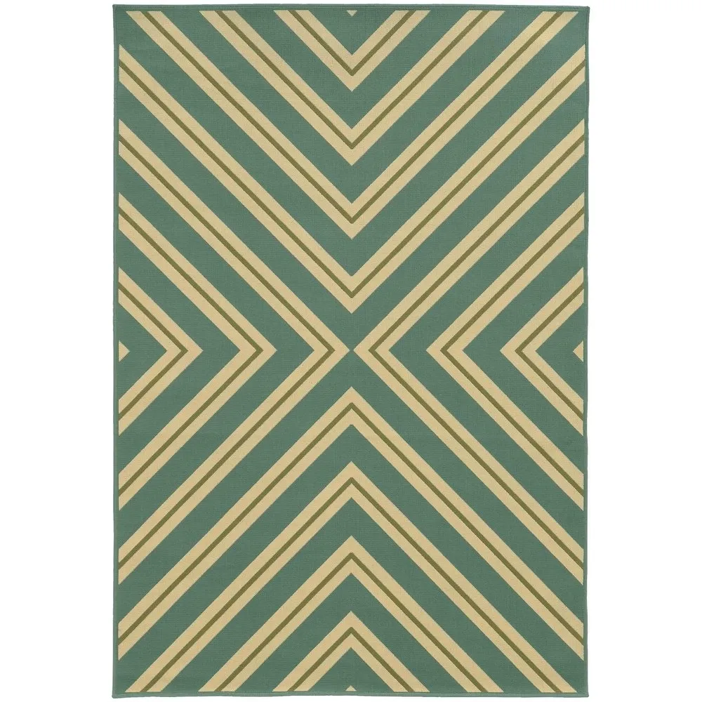 Vista Home Rio Mar Diagonal Stipe Indoor/ Outdoor Area Rug