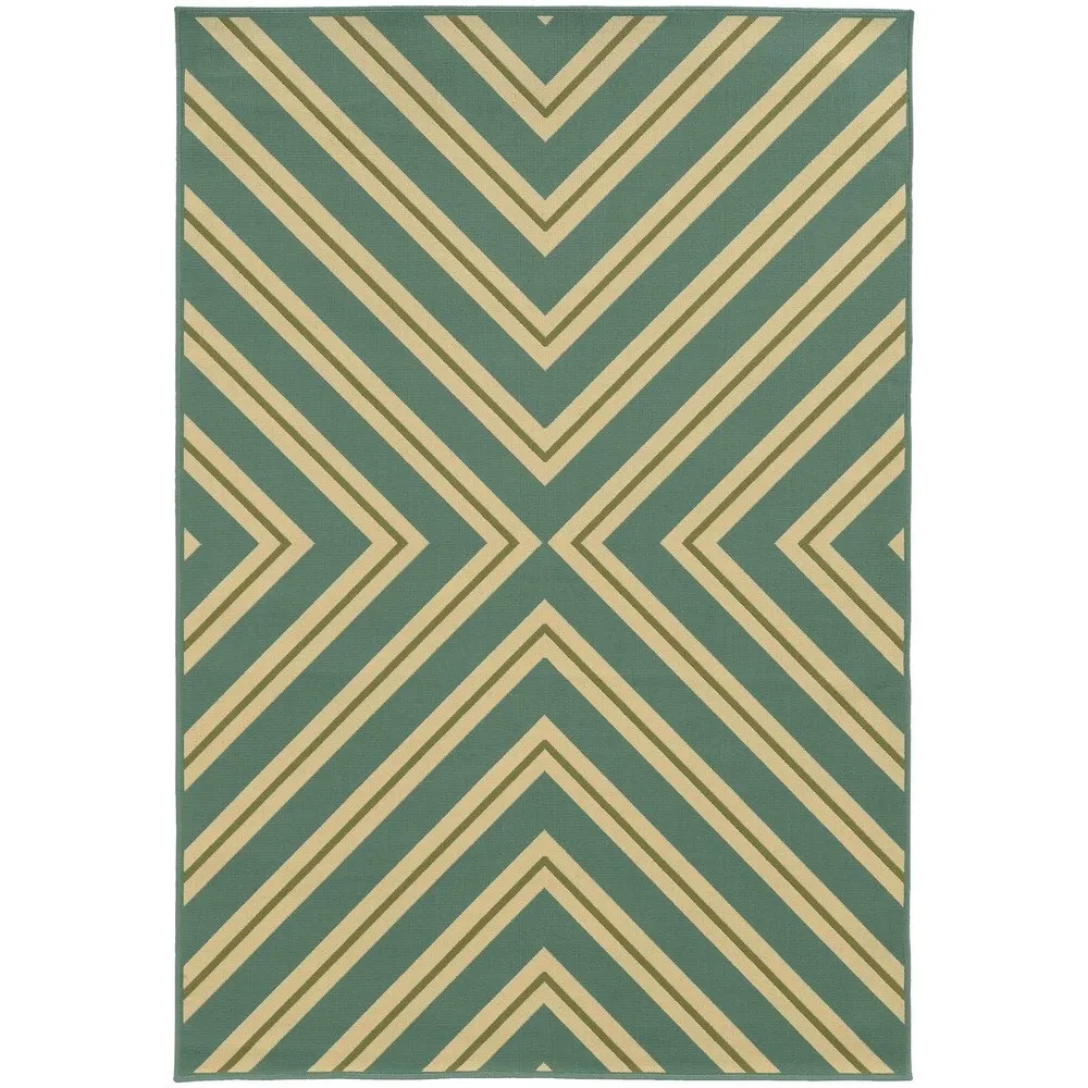 Vista Home Rio Mar Diagonal Stipe Indoor/ Outdoor Area Rug
