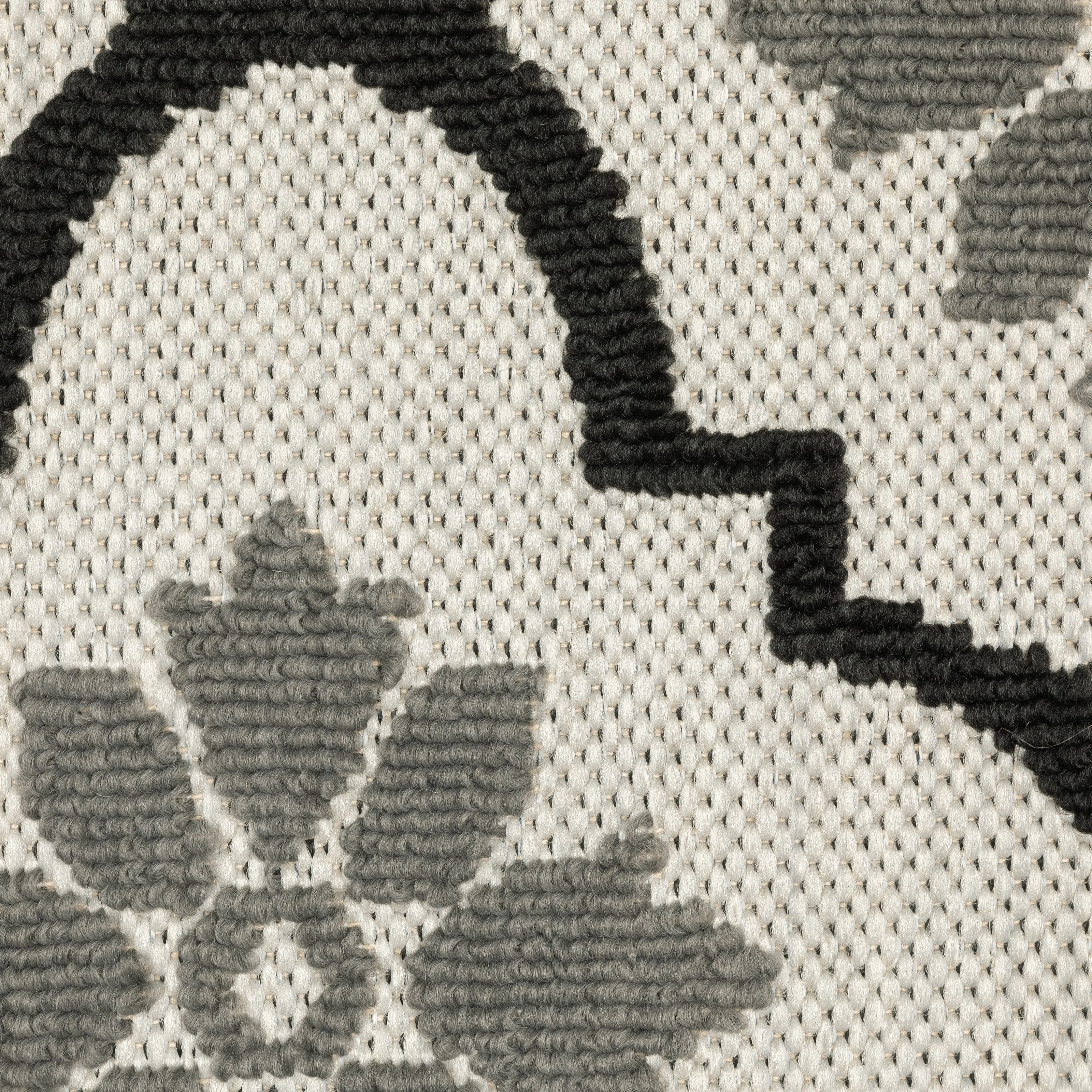 Vista Home Talcot Moroccan Trellis Grey/ Black Indoor-Outdoor Area Rug