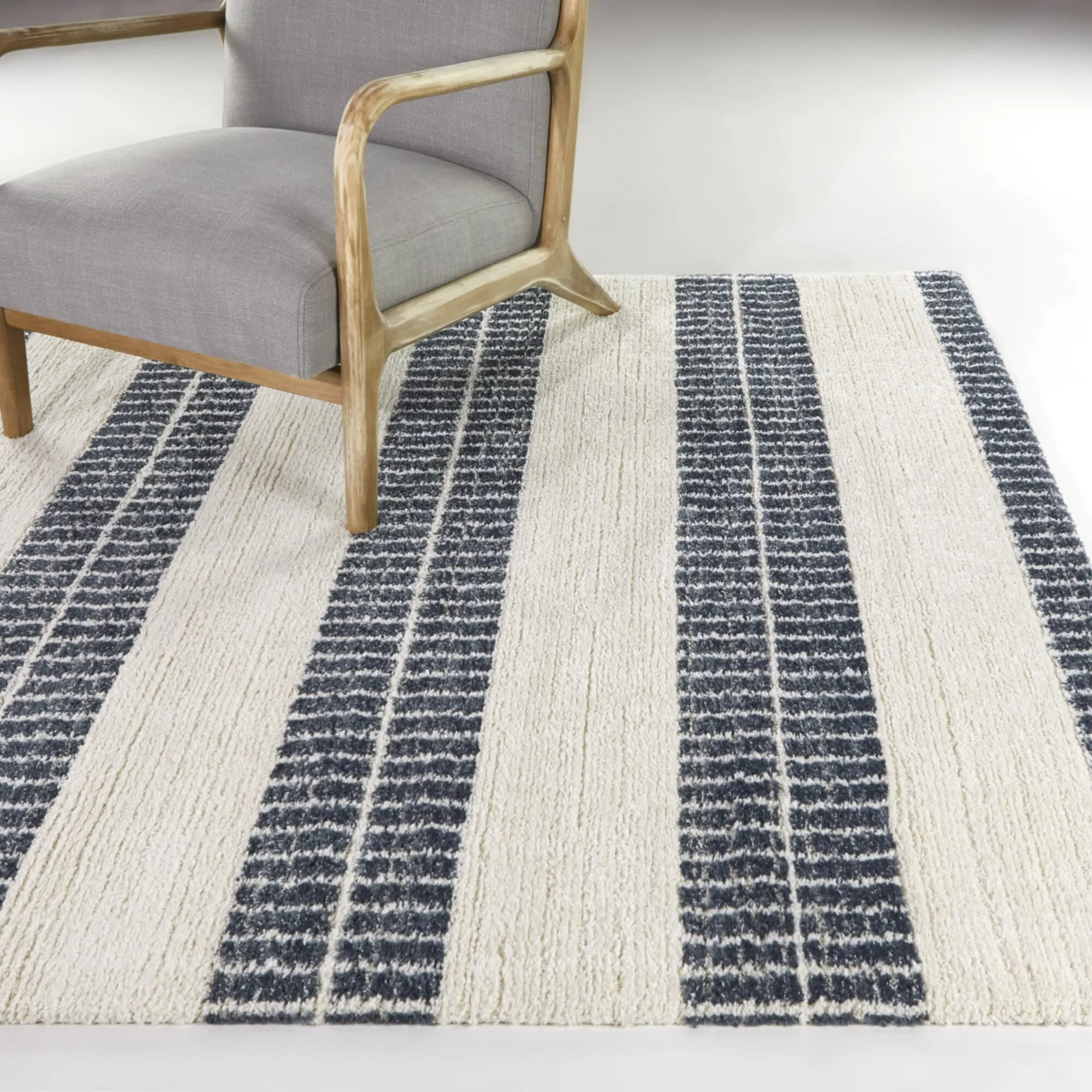 Walther Modern Striped Area Rug