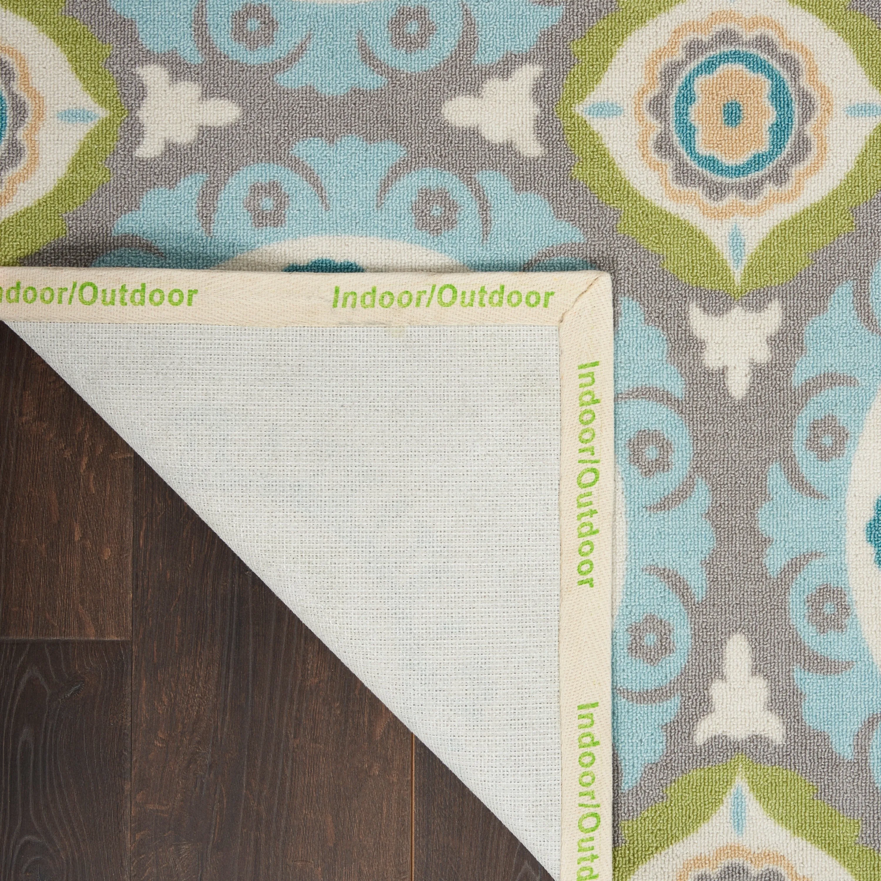Waverly Sun N' Shade Indoor Outdoor Boho Medallion Area Rug