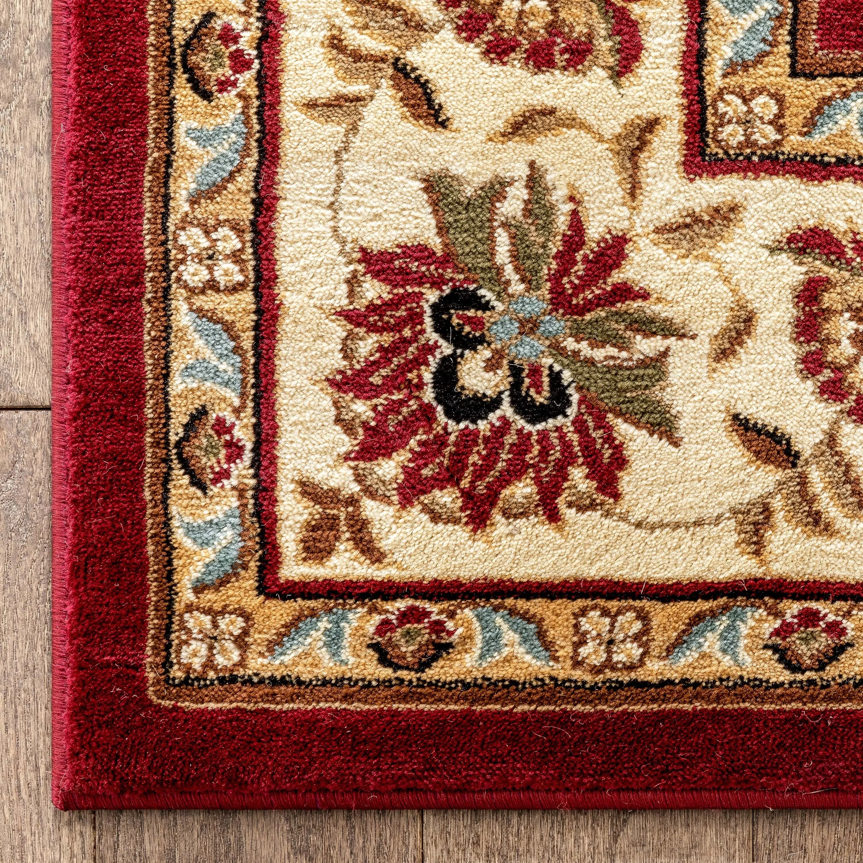 Well Woven Agra Traditional Ushak Oriental Runner Area Rug