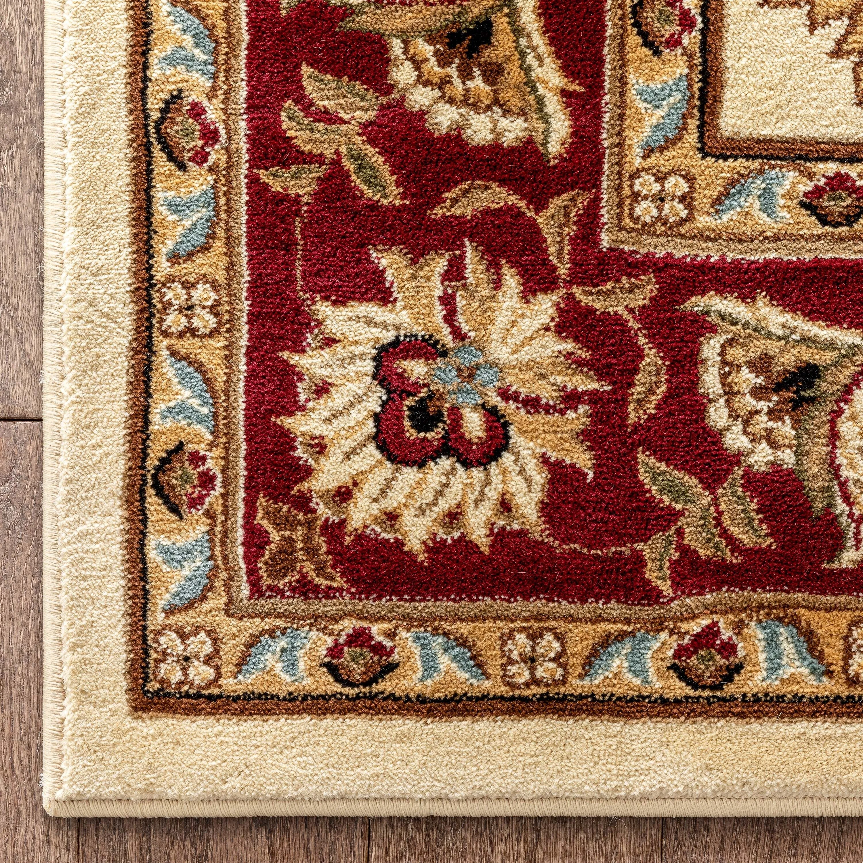 Well Woven Agra Traditional Ushak Oriental Runner Area Rug